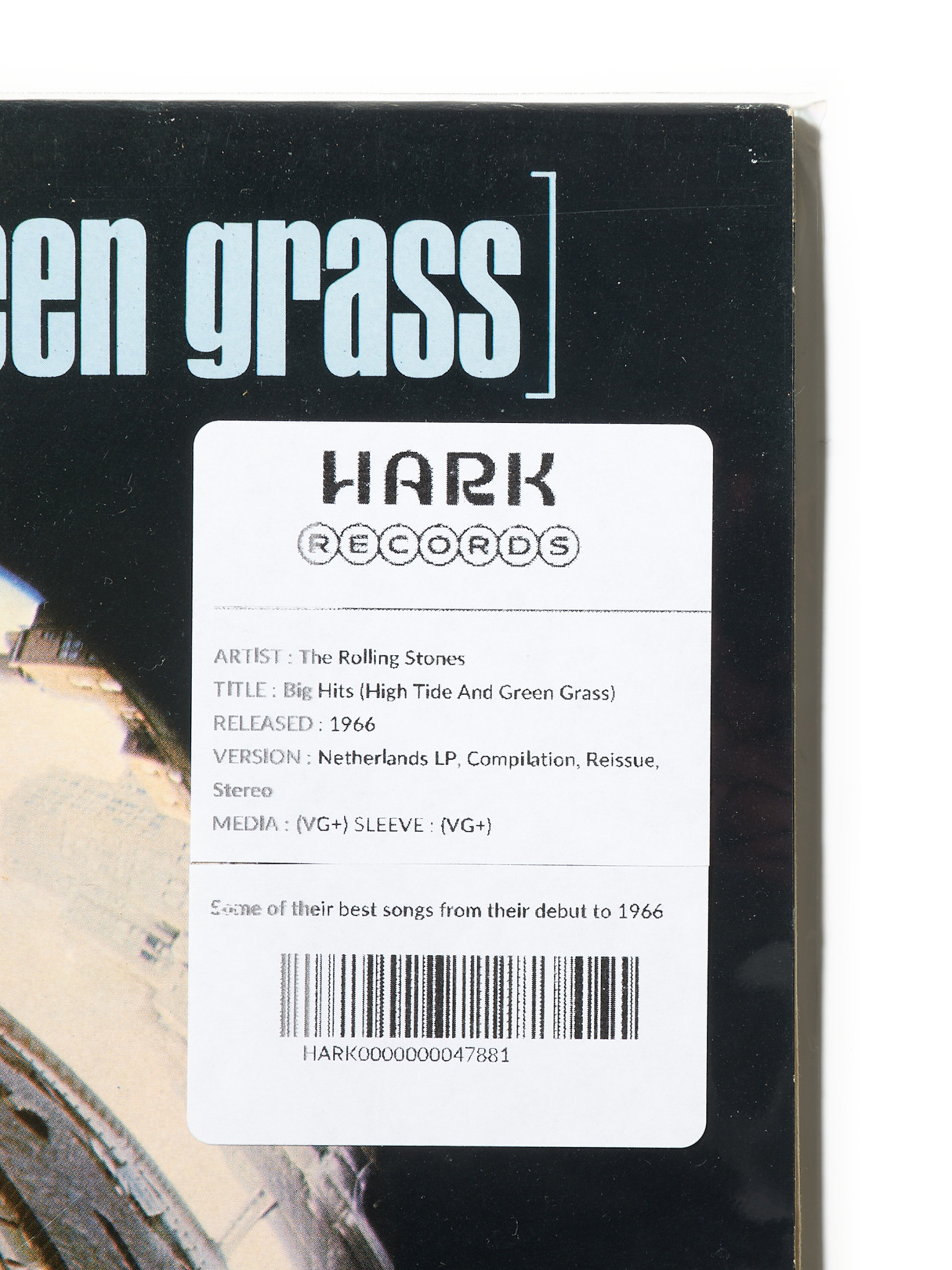 HARK RECORDS PARIS The Rolling Stones – Big Hits (High Tide And Green Grass)