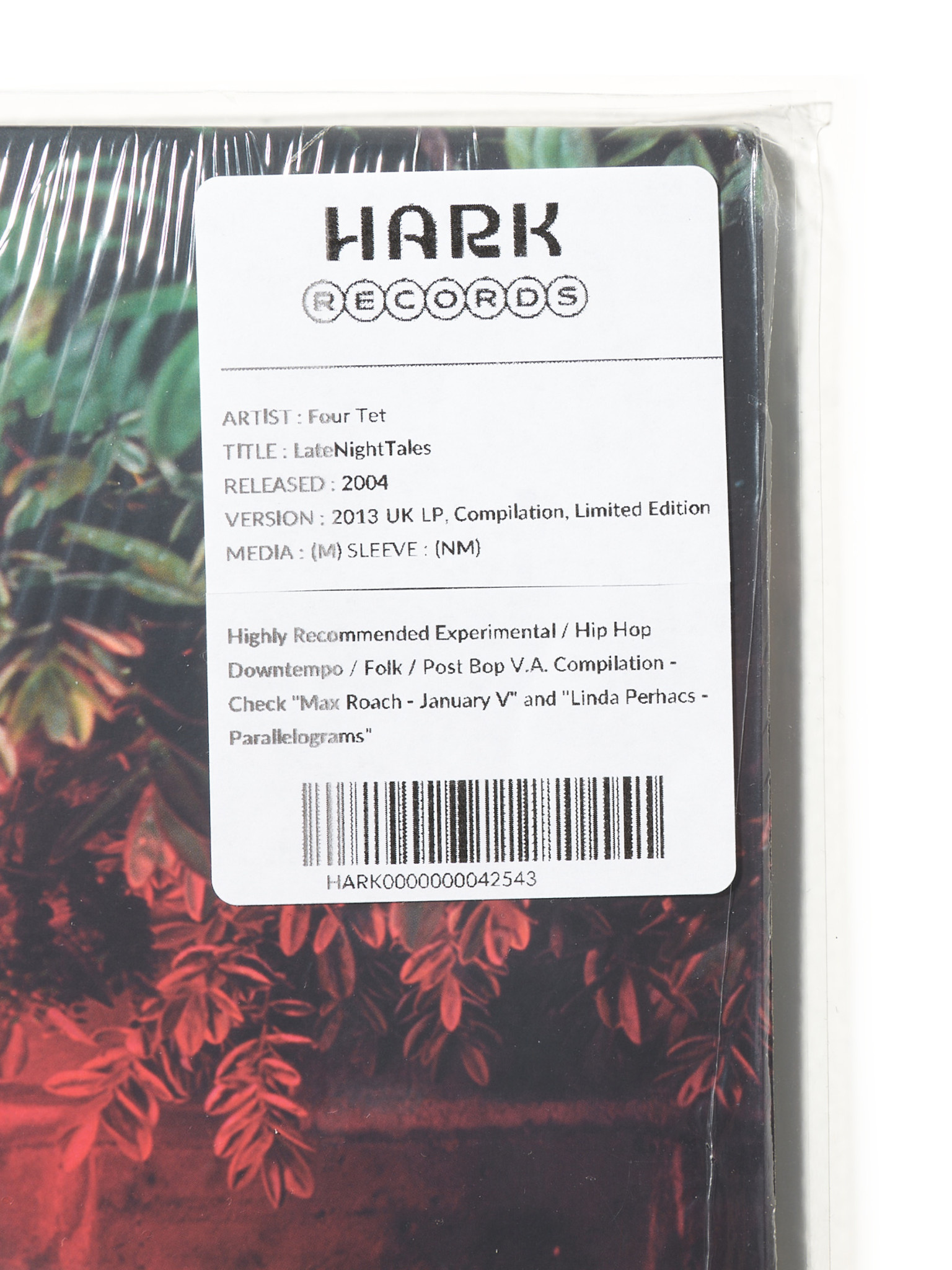 HARK RECORDS PARIS Four Tet – Late Night Tales