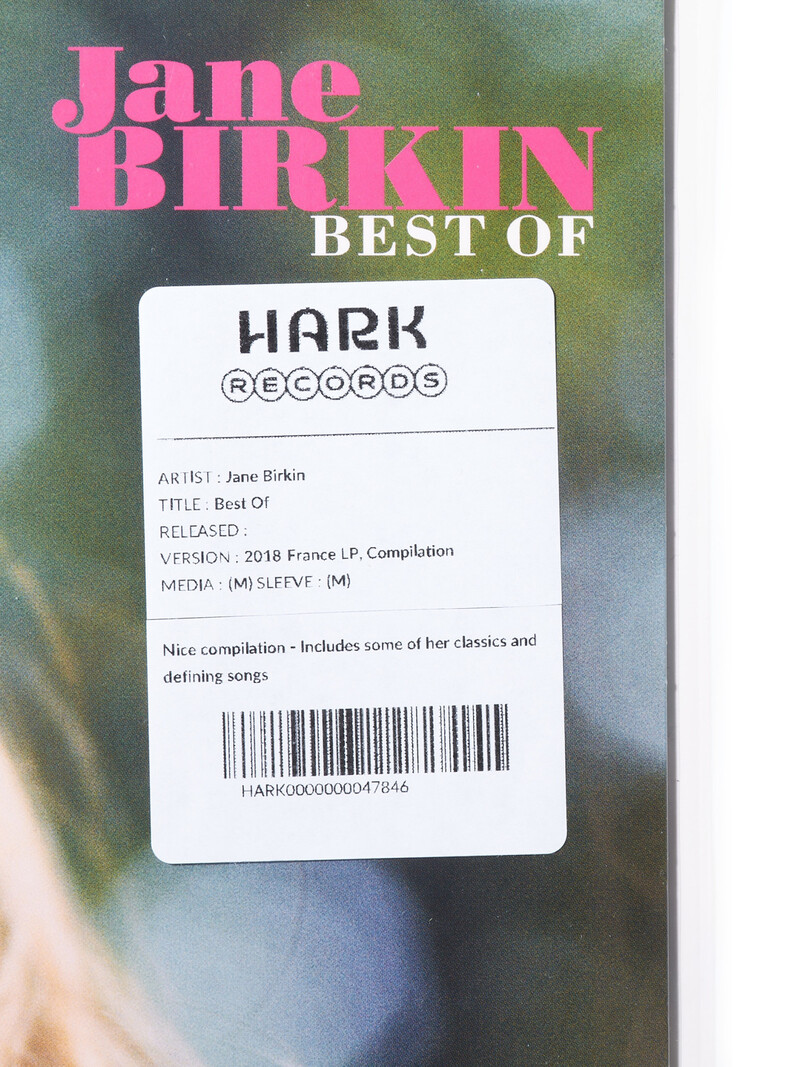 HARK RECORDS PARIS Jane Birkin – Best Of