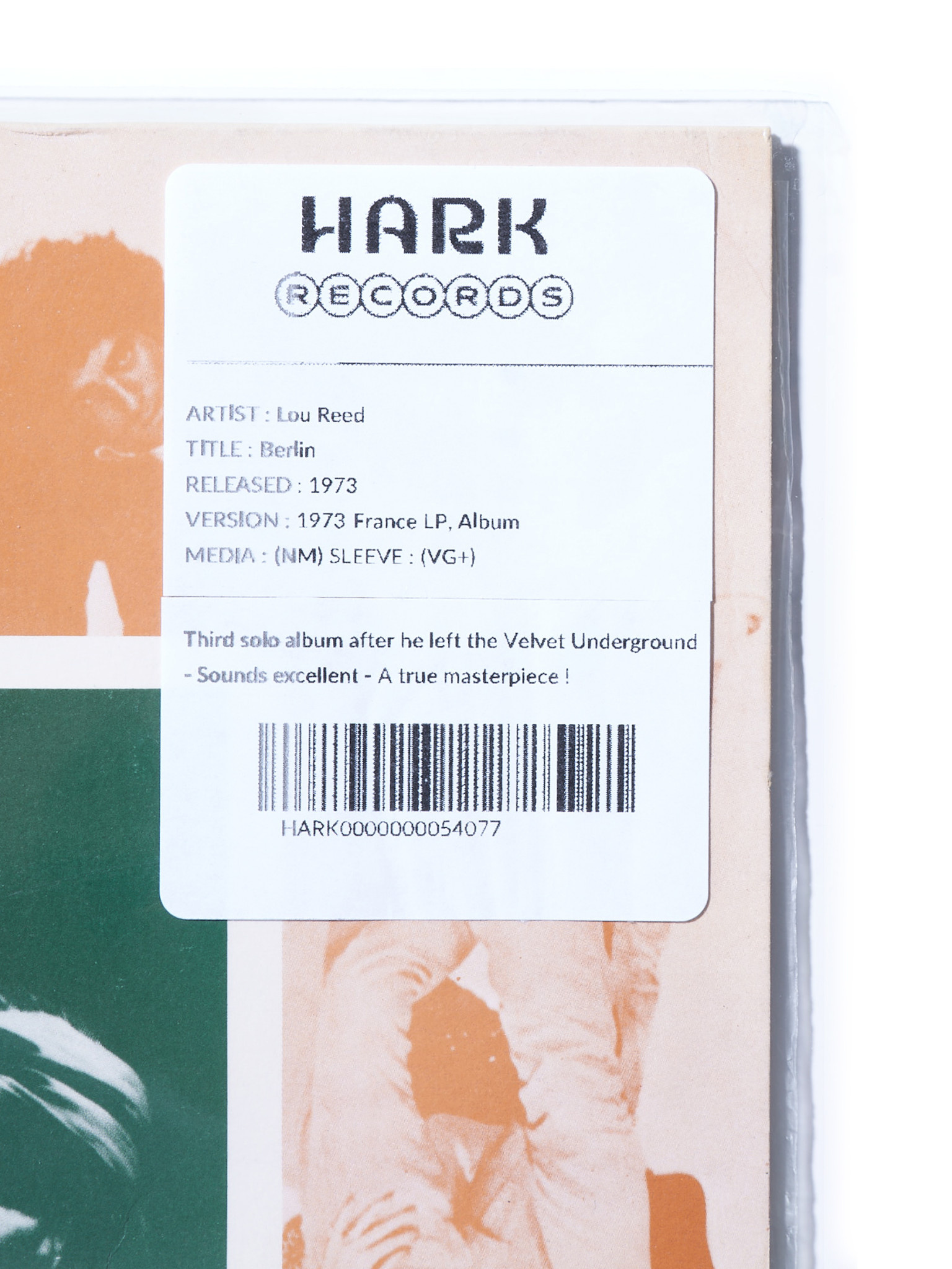 HARK RECORDS PARIS Lou Red – Berlin
