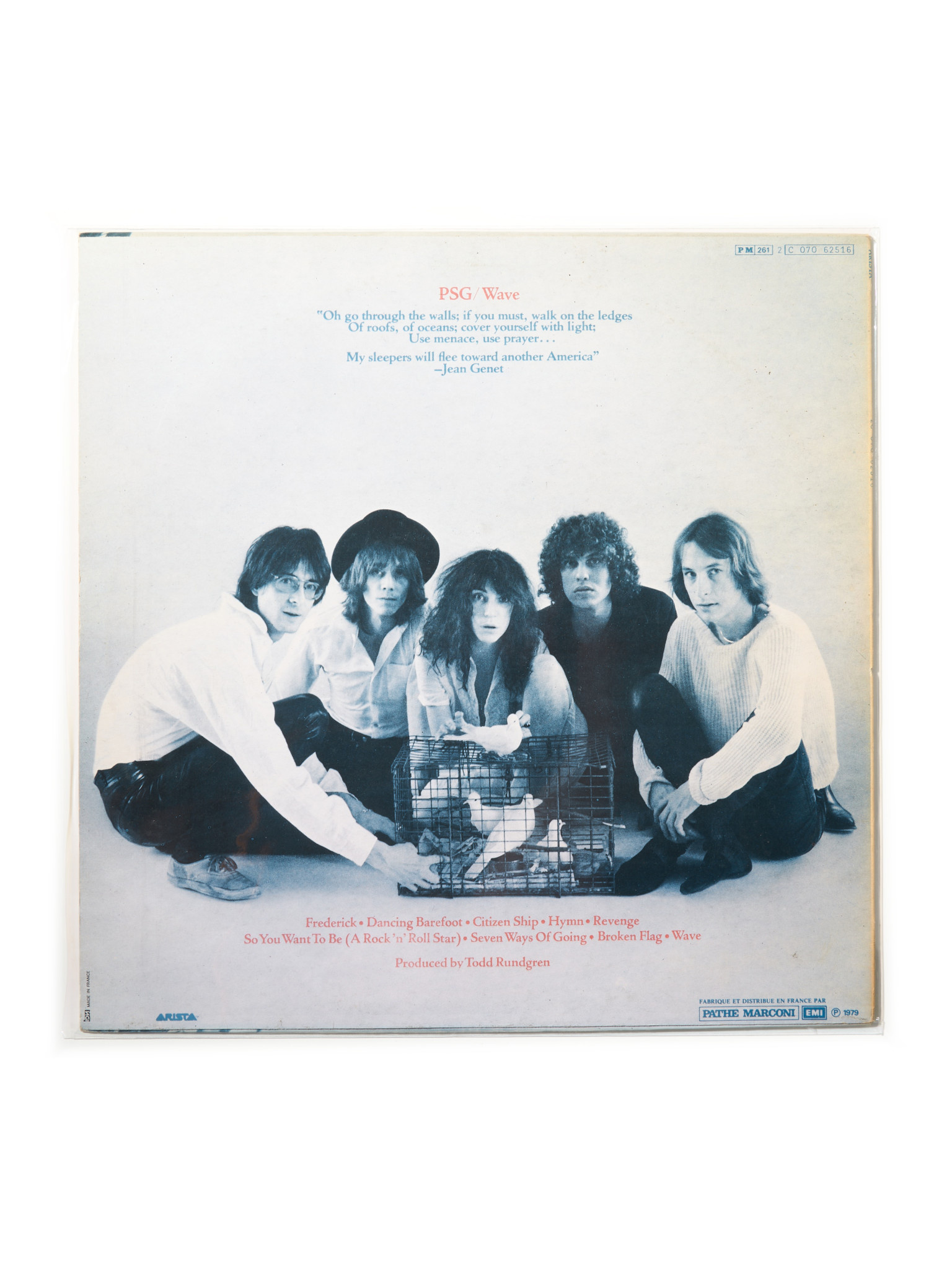 HARK RECORDS PARIS Patti Smith Group – Wave