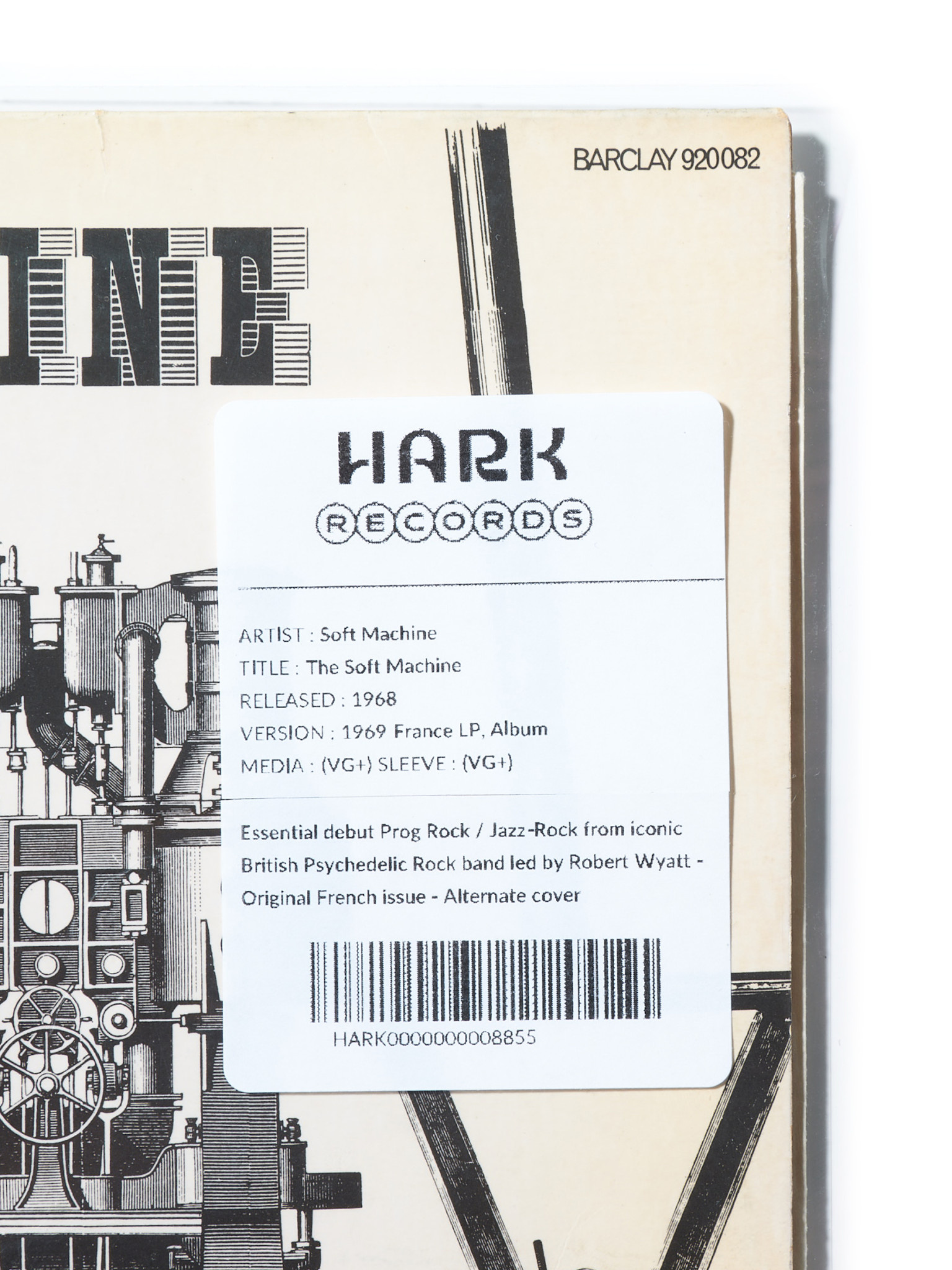 HARK RECORDS PARIS Soft Machine – The Soft Machine
