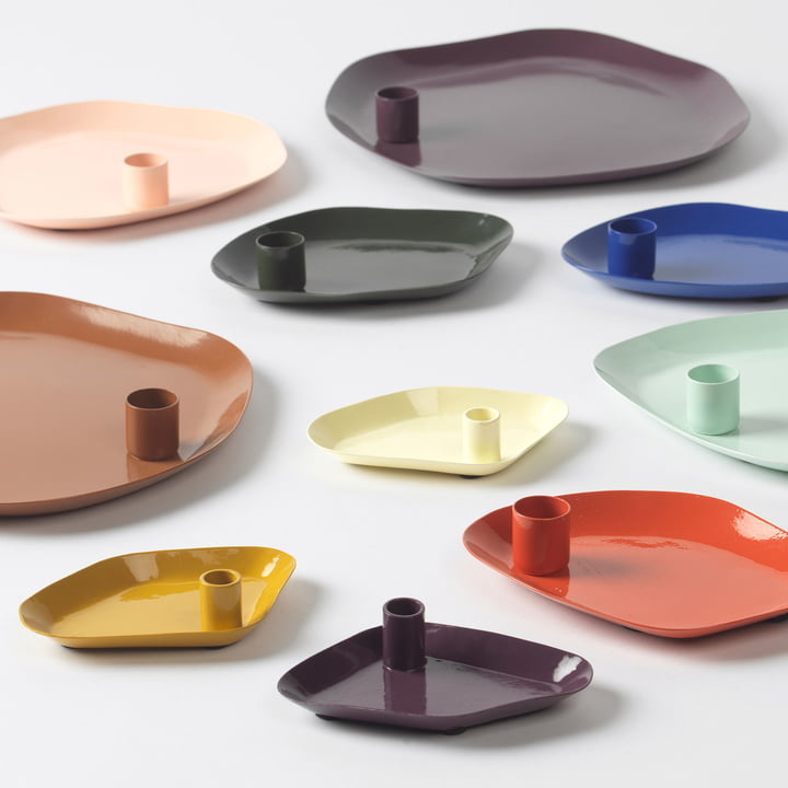 BROSTE Mini Kerzentablett MIE Aubergine