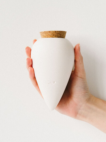 PEPIN. Oya, Wasserspender aus Terrakotta, weiss