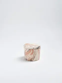 EGG BACK HOME Behälter mit Deckel in Marmoroptik