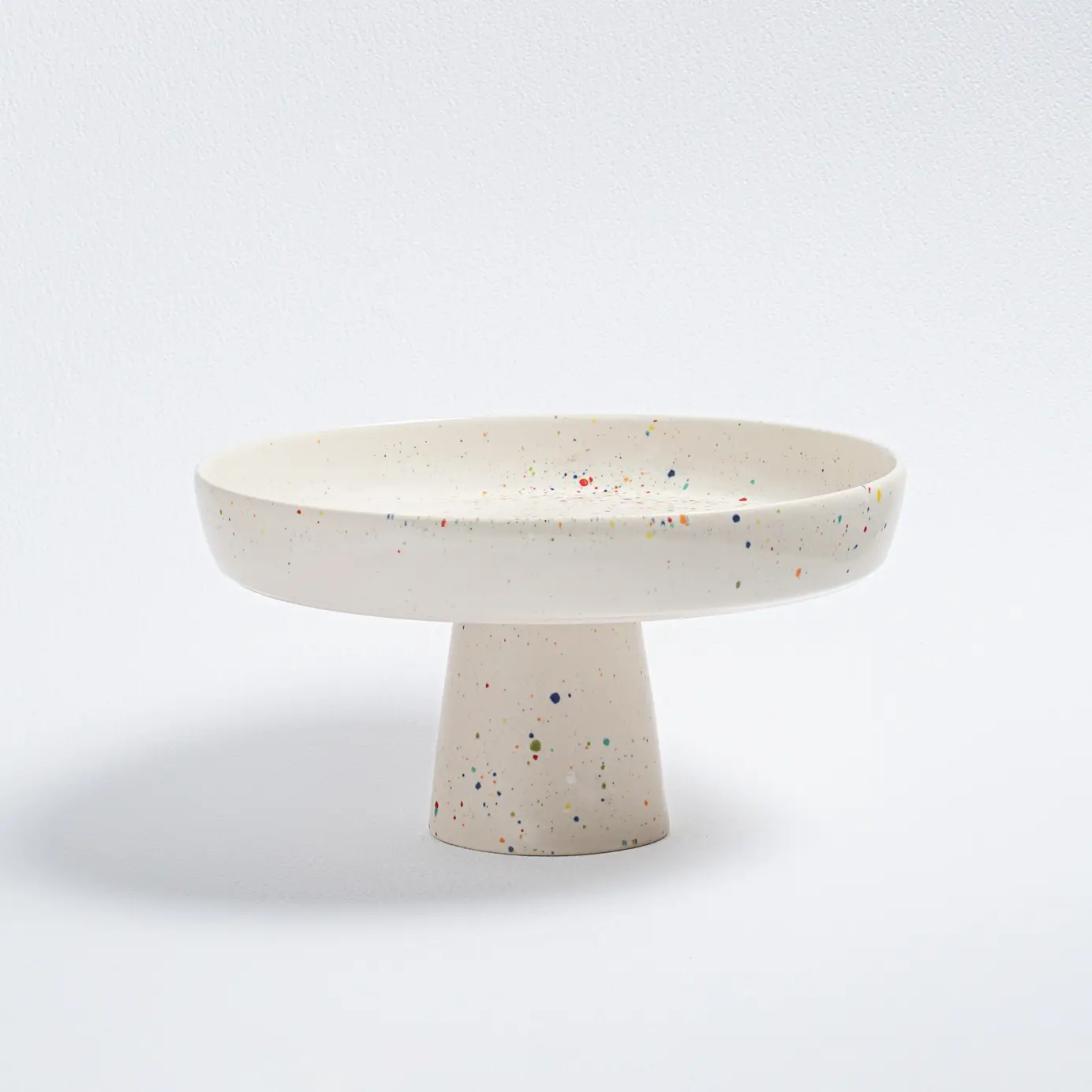 EGG BACK HOME Kuchenständer beige mit bunten Sprenkeln