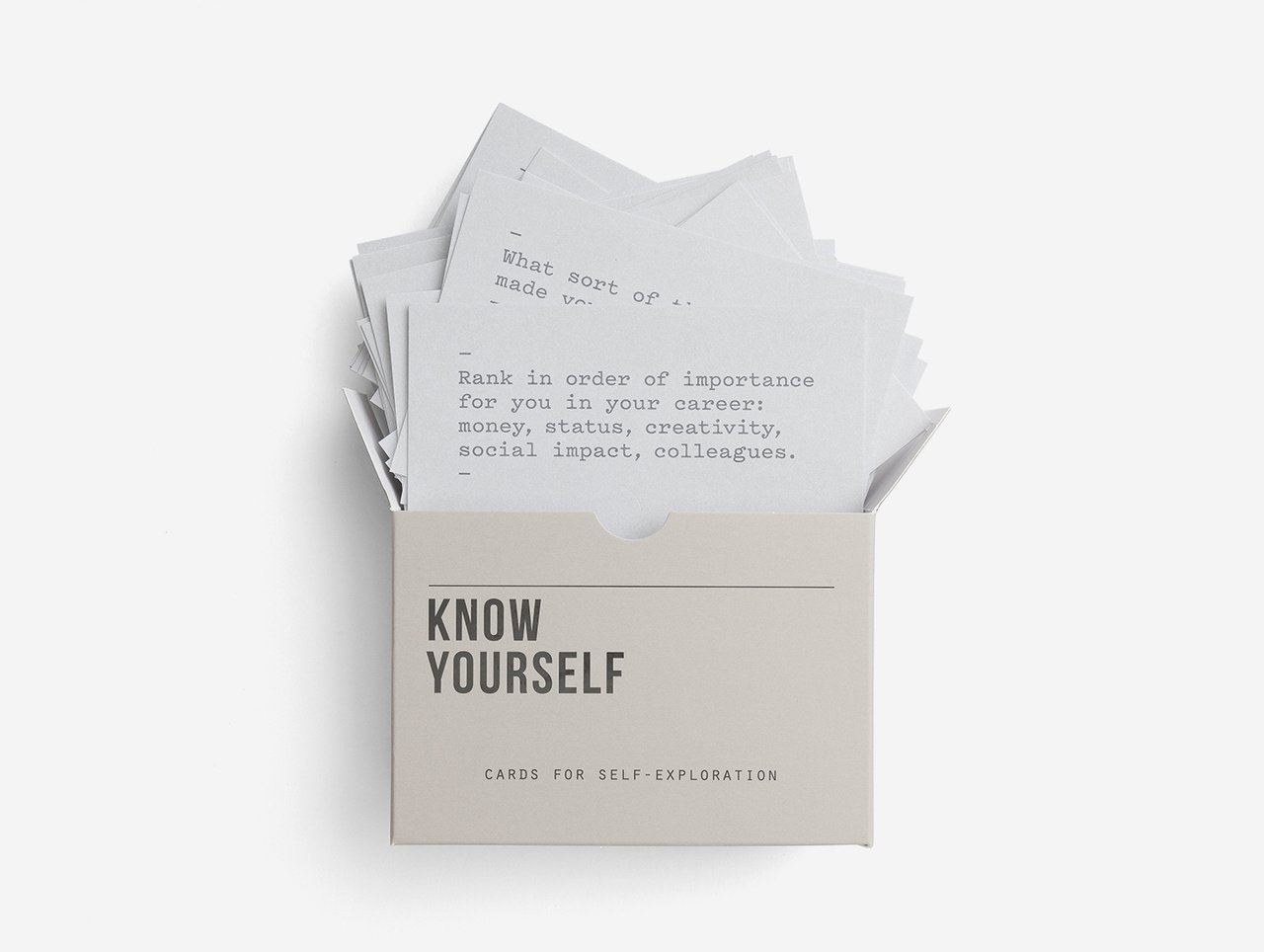 THE SCHOOL OF LIFE Know yourself - Kartenspiel