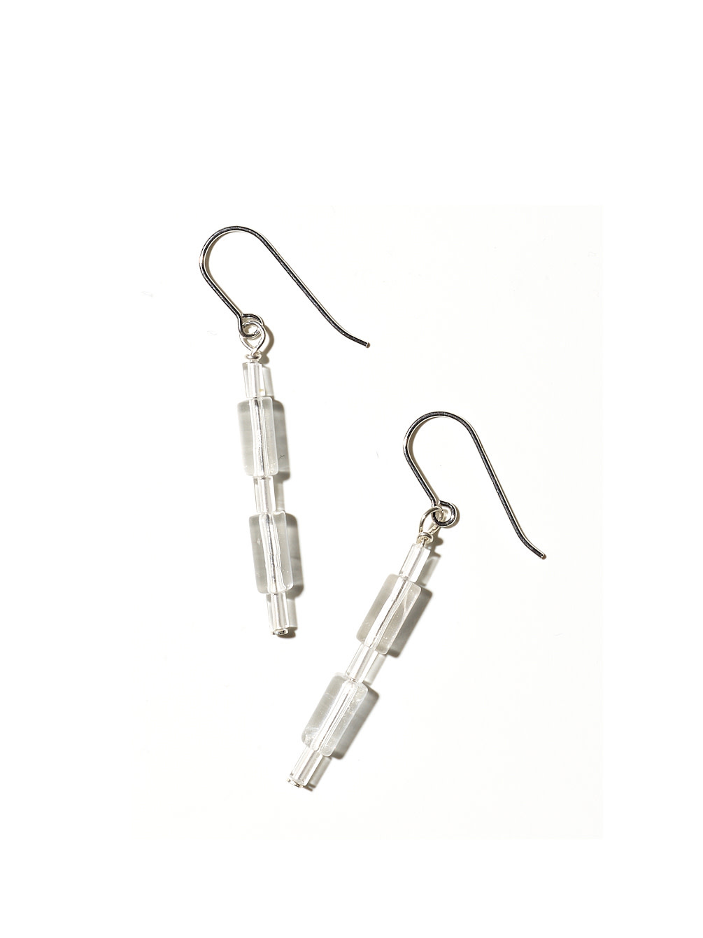 NOUVEL ÉTÉ RINA, Ohrhänger, 925 Silber, Bergkristall