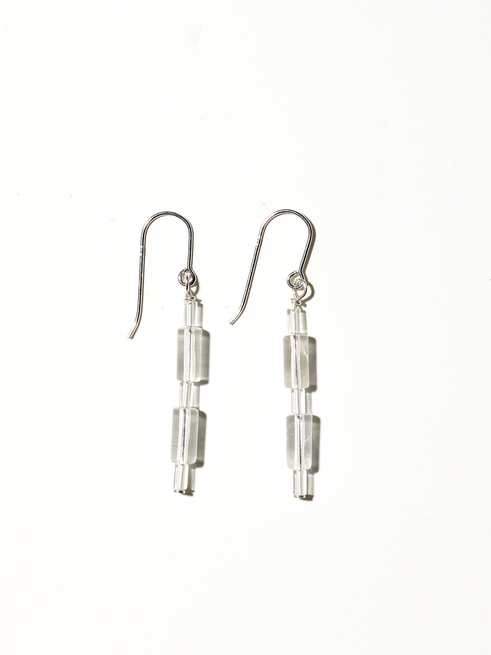 NOUVEL ÉTÉ RINA, Ohrhänger, 925 Silber, Bergkristall