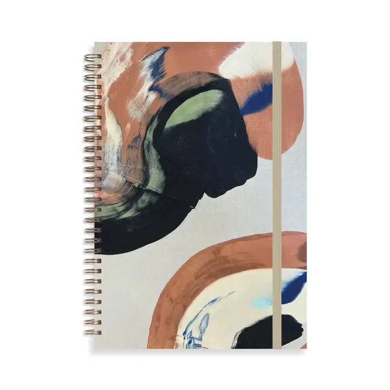 MOGLEA Bemaltes Notizbuch  Swan Composition