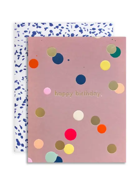 MOGLEA Doppelkarte Geburtstag Dot