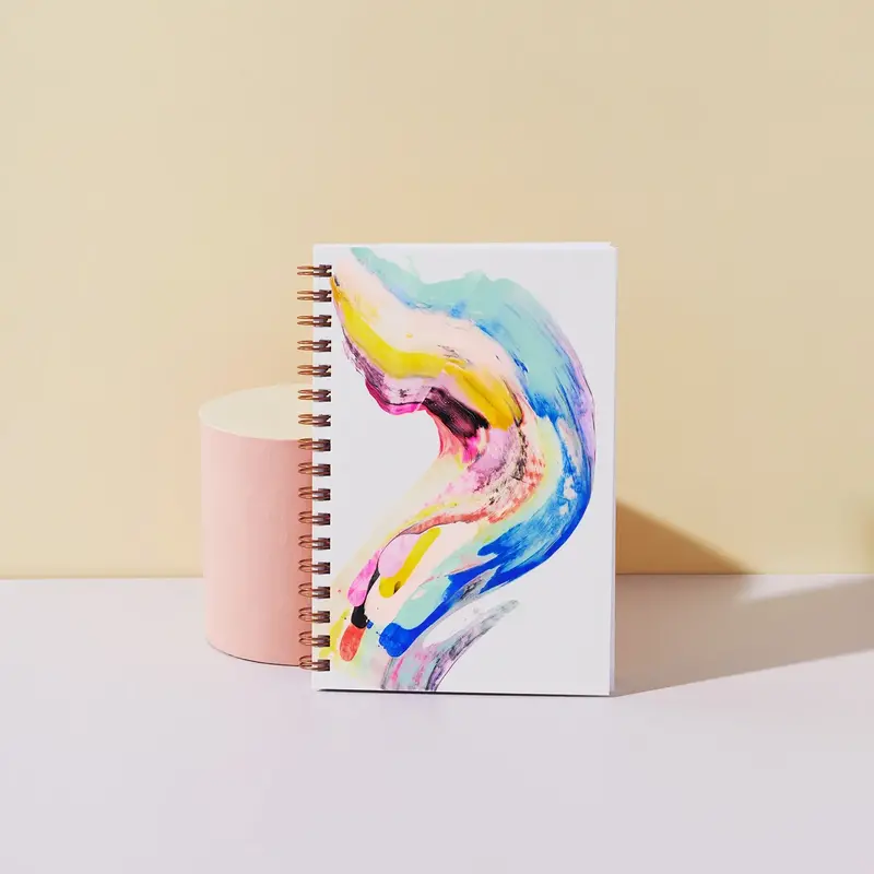 MOGLEA Bemaltes Notizbuch Candy Swirl