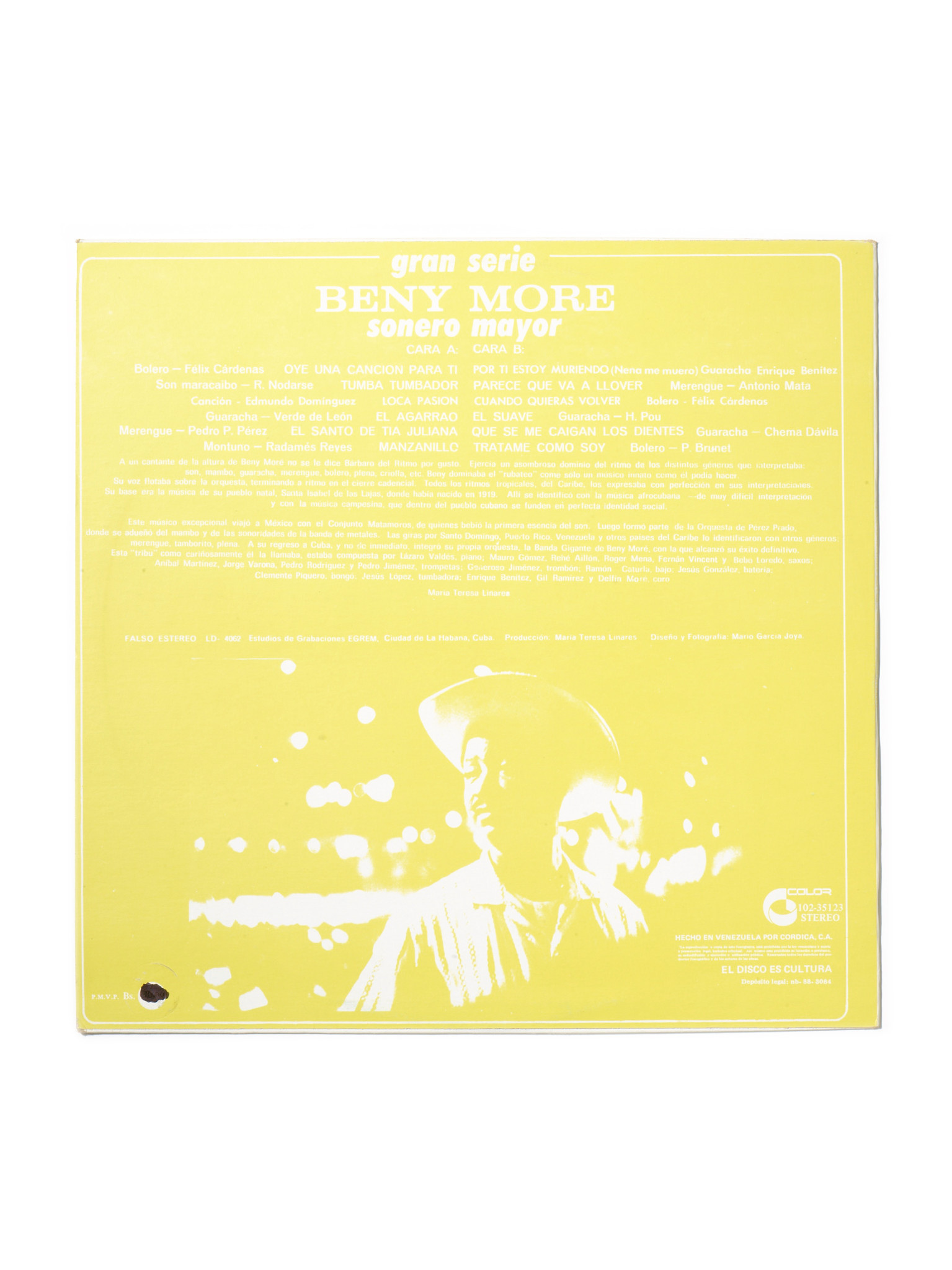 HARK RECORDS PARIS Beny Moré - Gran Serie Beny Moré Sonero Mayor Vol. 9