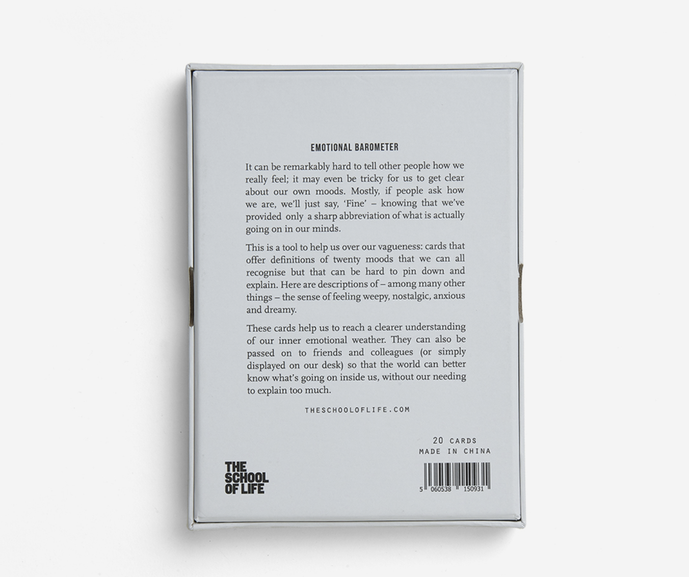 THE SCHOOL OF LIFE Emotional Barometer