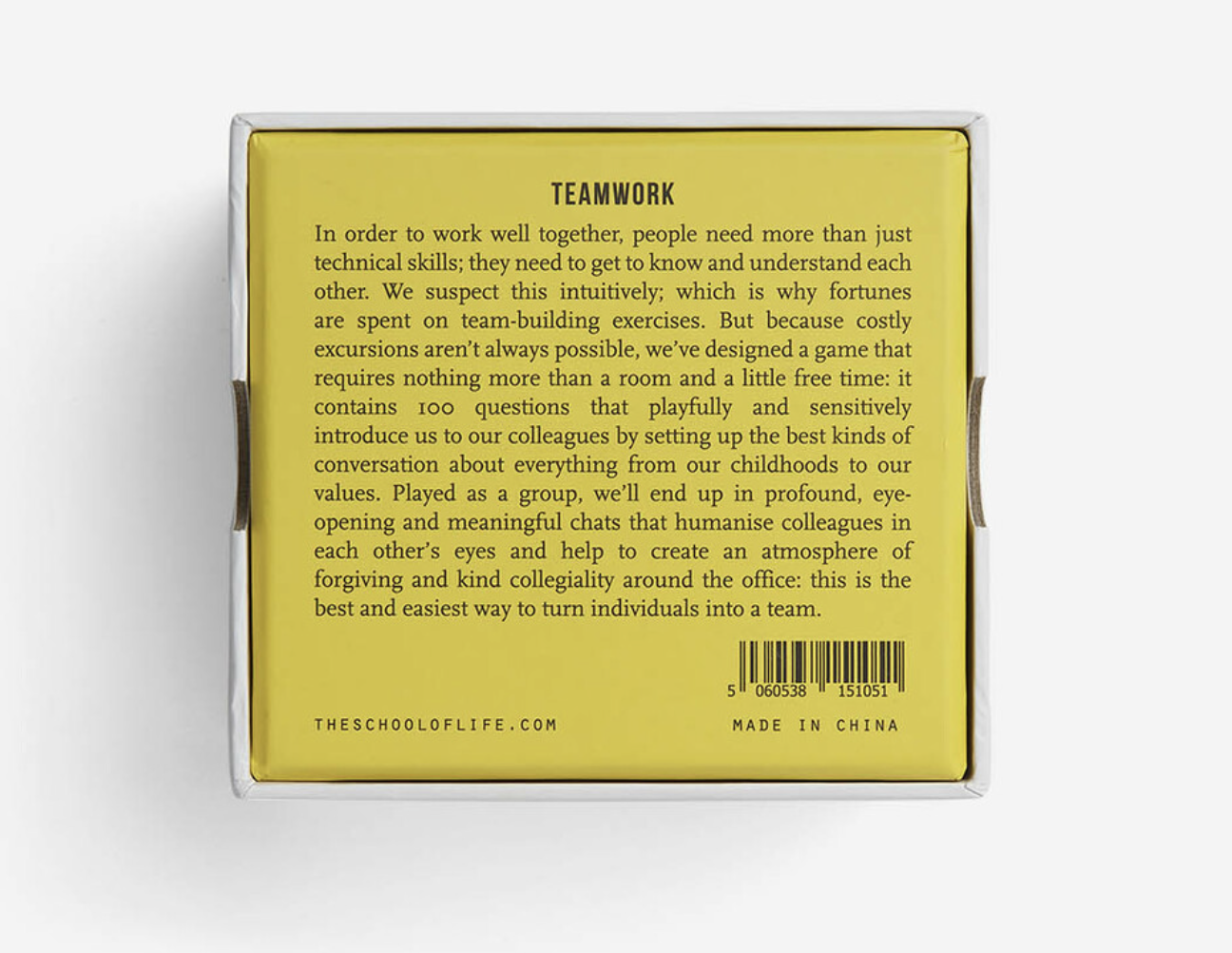 THE SCHOOL OF LIFE Teamwork