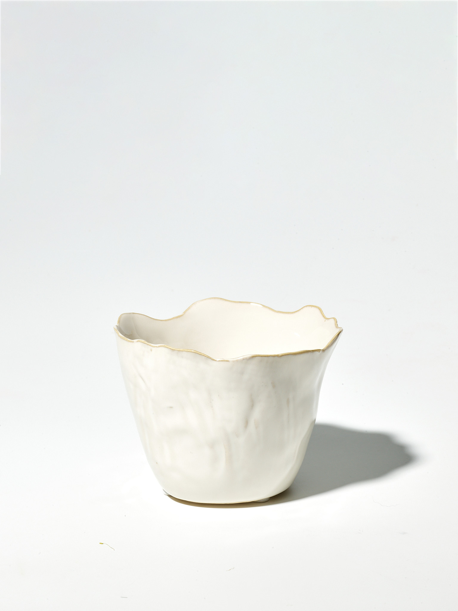 STUDIO SOMMER Keramikschale beige organisch geformt (gross)