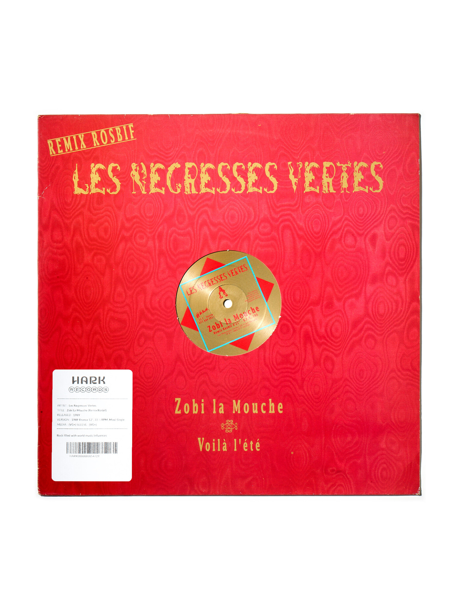 HARK RECORDS PARIS LES NEGRESSES VERTES - Zobi La Mouche (Remix Rosbif)