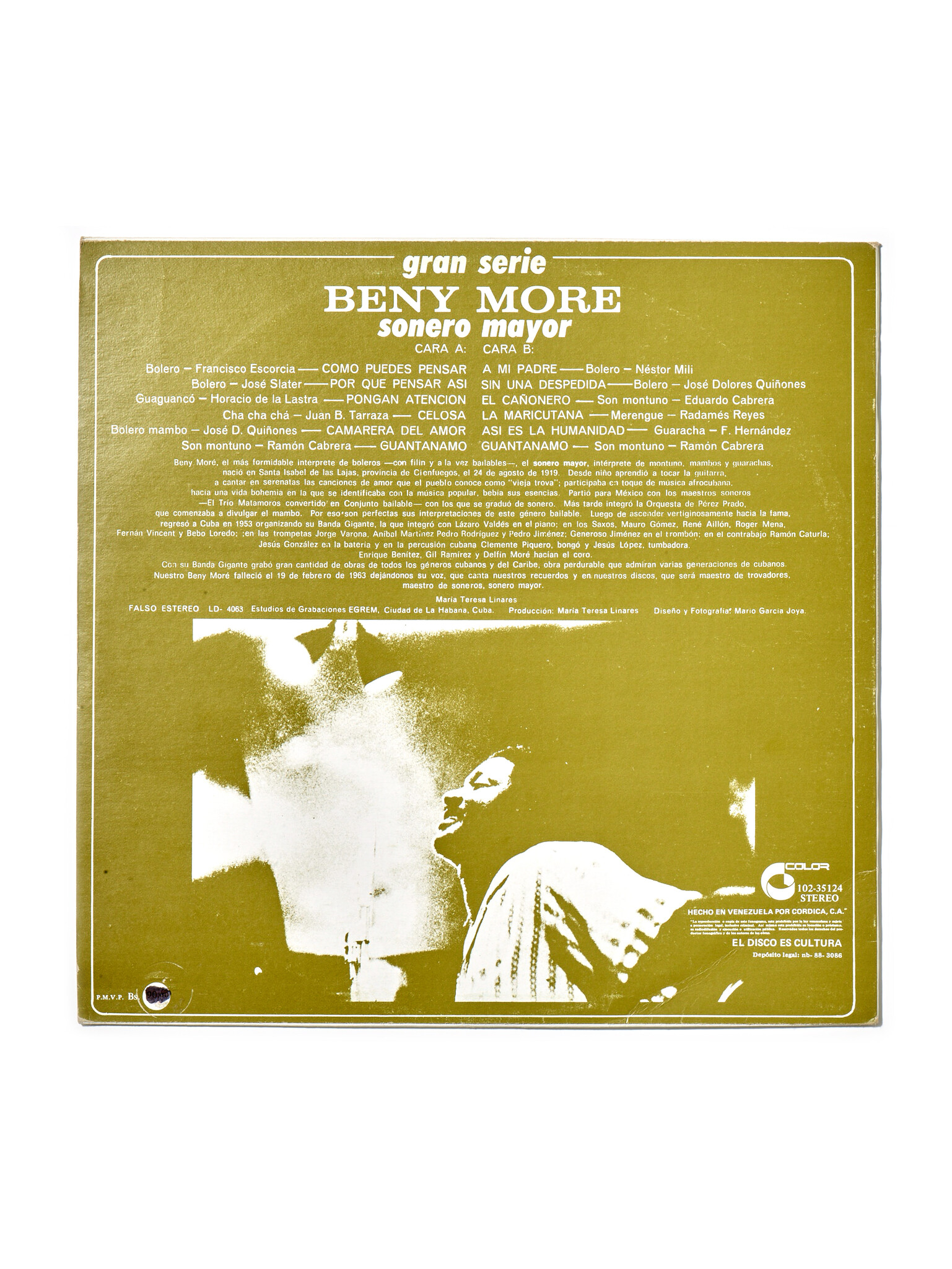 HARK RECORDS PARIS Beny Moré - Gran Serie Beny Moré Sonero Mayor Vol. 10