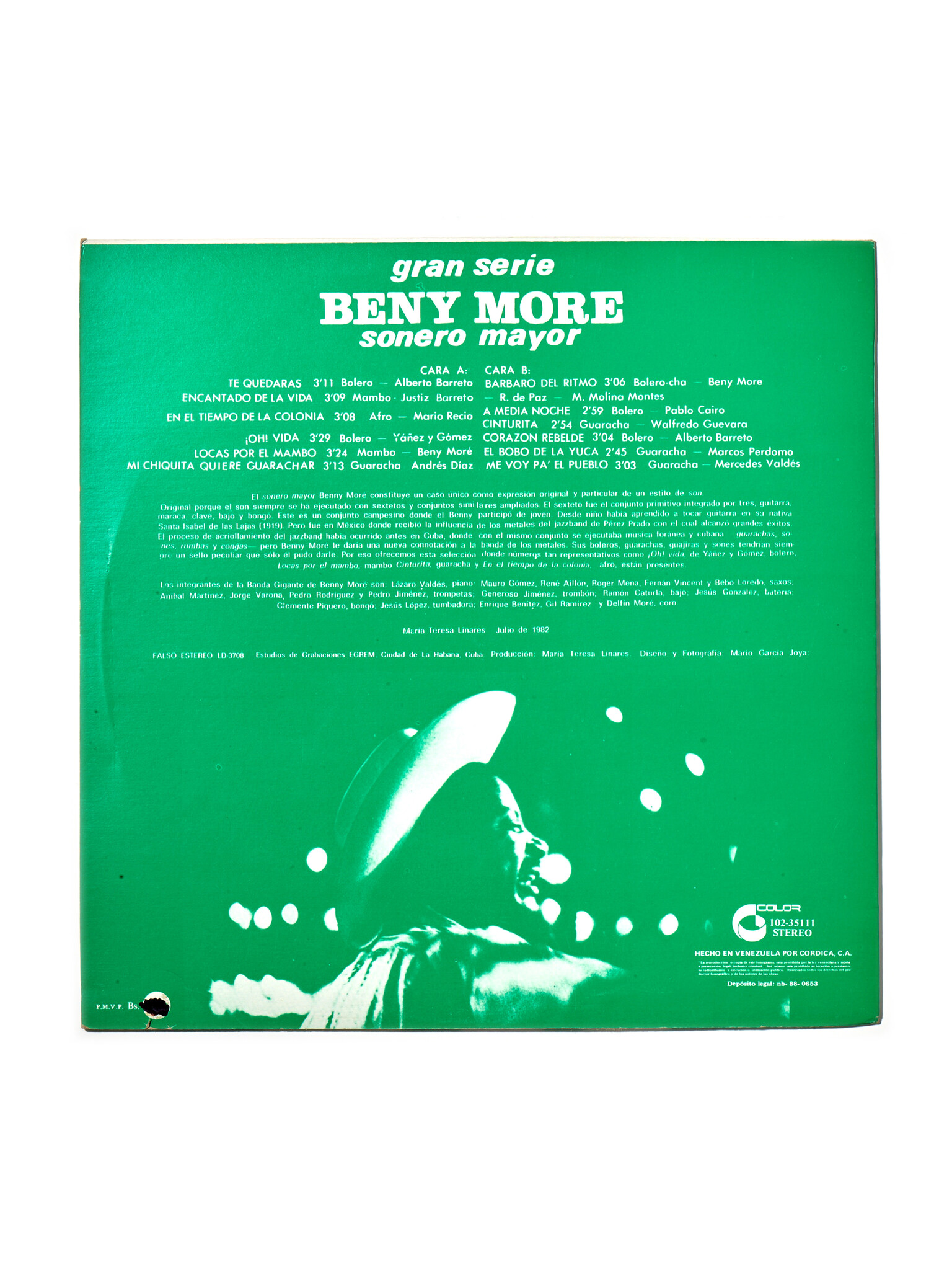 HARK RECORDS PARIS Beny Moré - Gran Serie Beny Moré Sonero Mayor Vol. 4