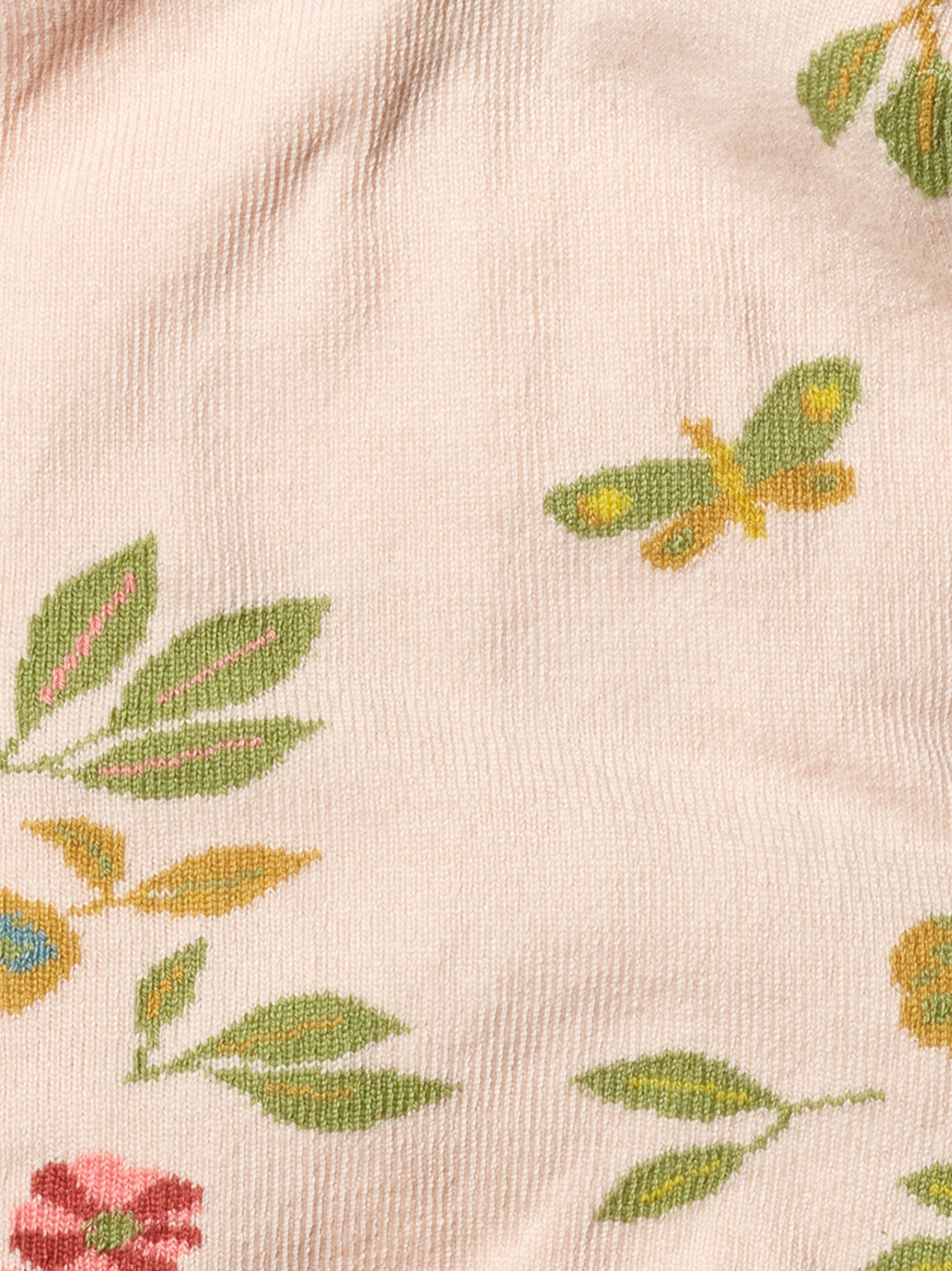 BONNE MAISON Socken aus ägyptischer Baumwolle rosa mit Blumen