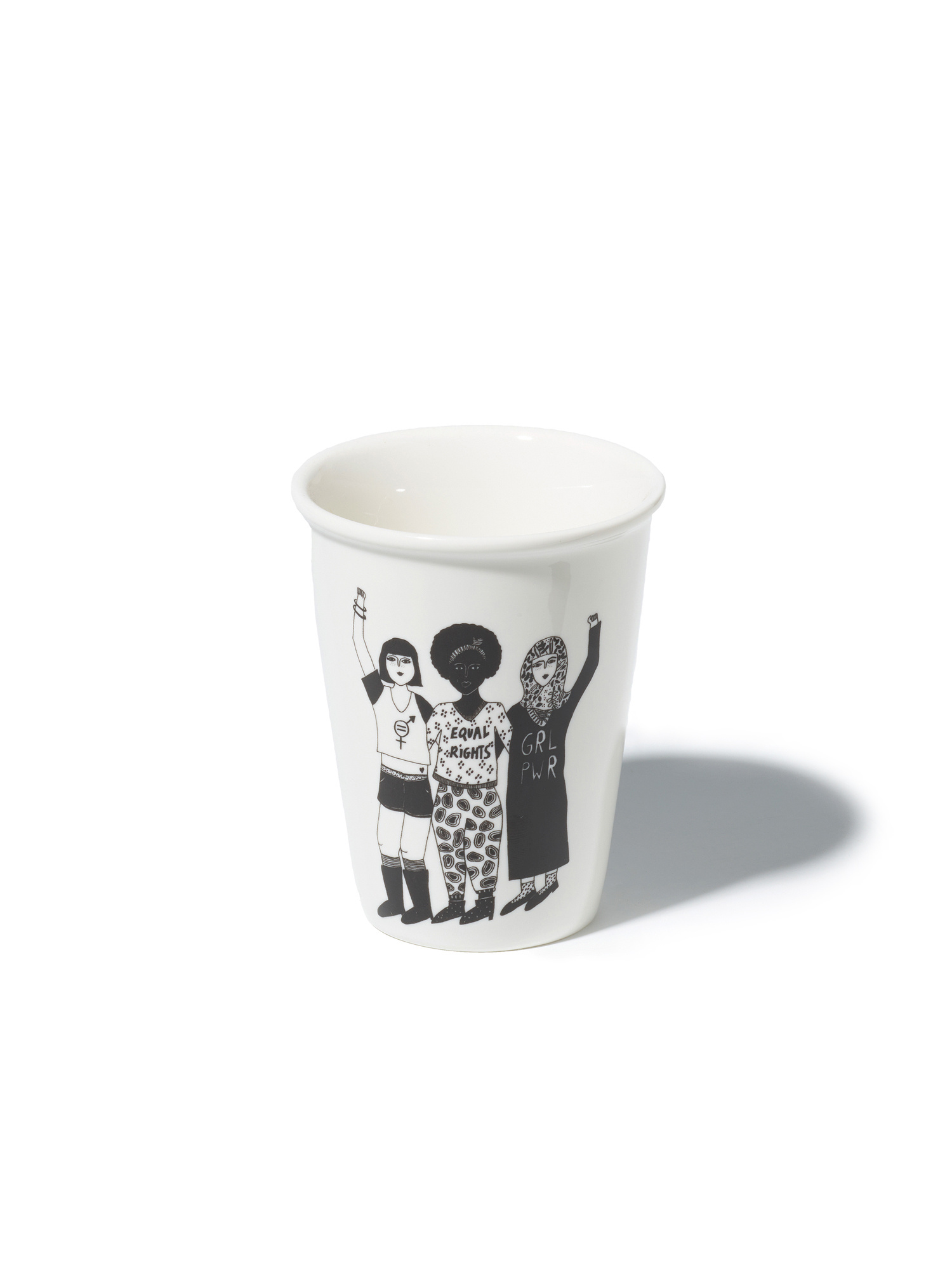 HELEN B Porzellan Becher GIRLS mit verschiedenen Illustrationen