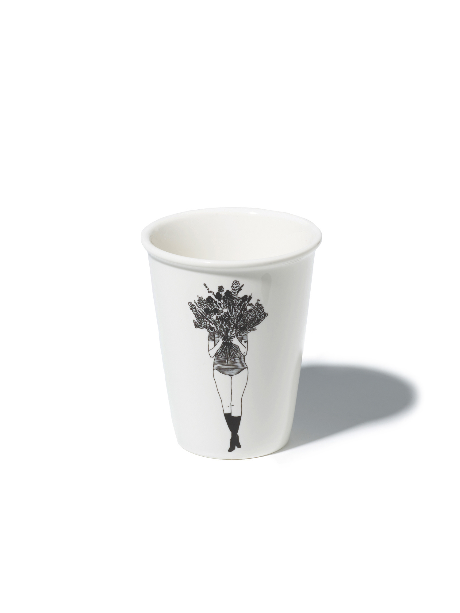 HELEN B Porzellan Becher GIRLS mit verschiedenen Illustrationen