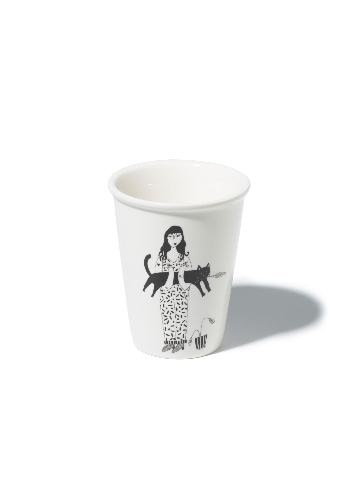 HELEN B Porzellan Becher GIRLS mit verschiedenen Illustrationen