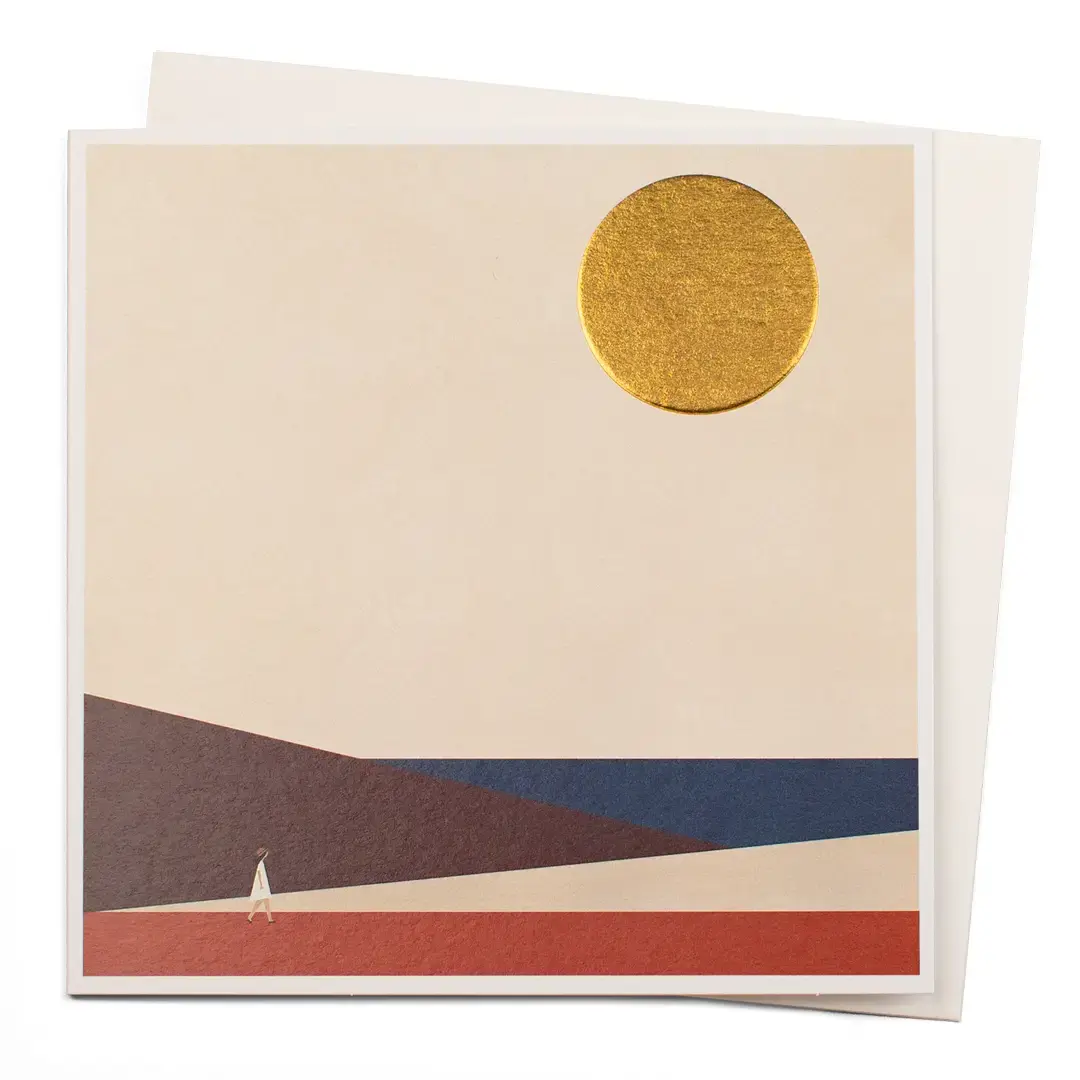 USTUDIO Doppelkarte - Strandspaziergang