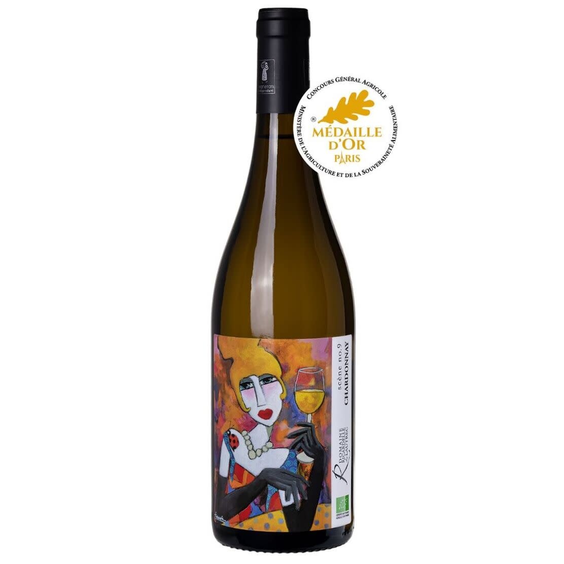 DOMAINE RICARDELLE DE LAUTREC Biodynamischer Weisswein - Chardonnay Szene Nr. 9 2023