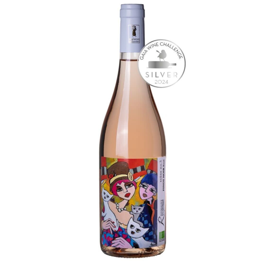 DOMAINE RICARDELLE DE LAUTREC Biodynamischer Roséwein - Pinot Noir Rosé Szene Nr. 3 2023