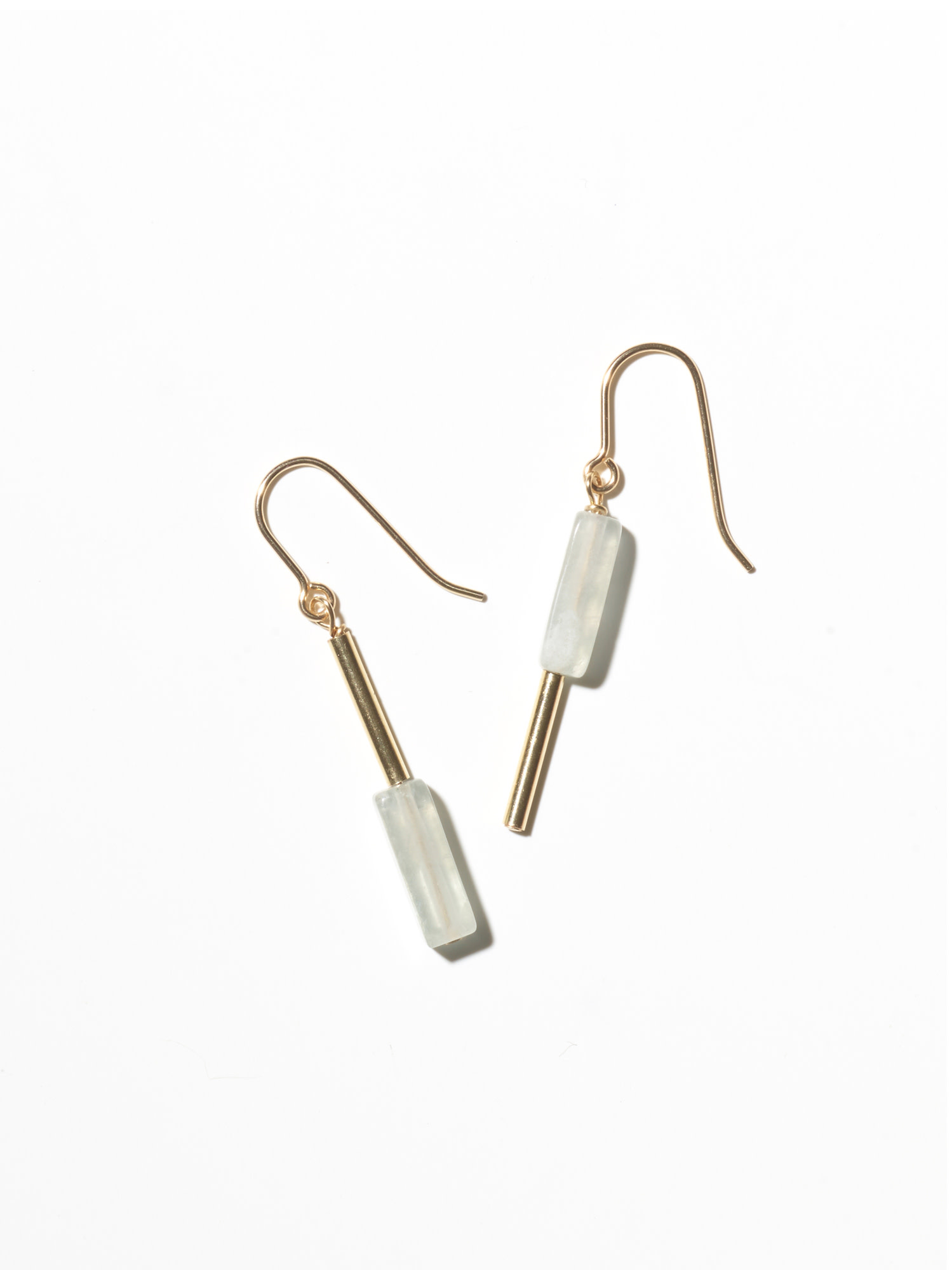 NOUVEL ÉTÉ AINO Ohrhänger 14-karat gold filled - Fluorit klar/transparent