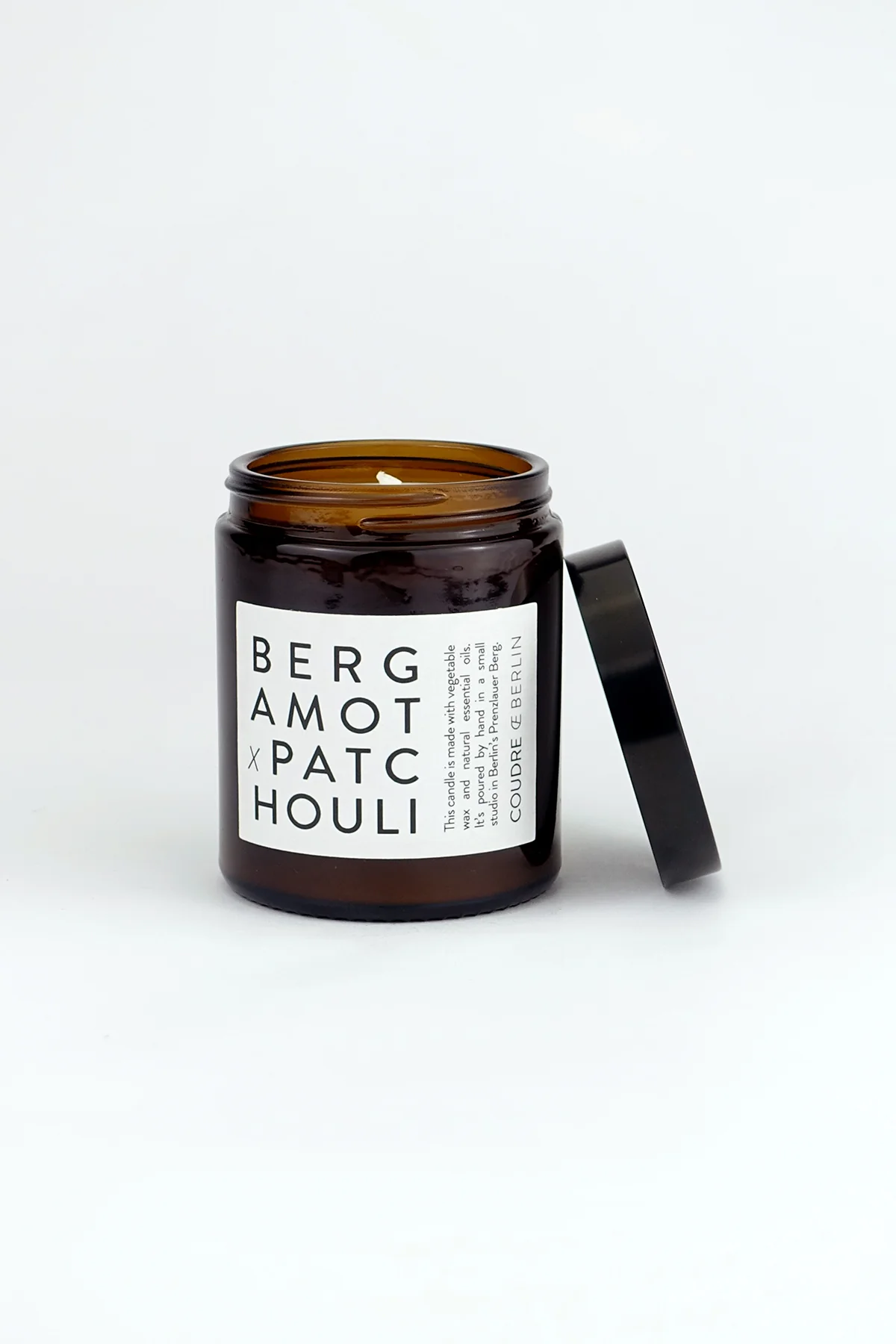 COUDRE BERLIN Duftkerze im Glas Bergamot und Patichouli