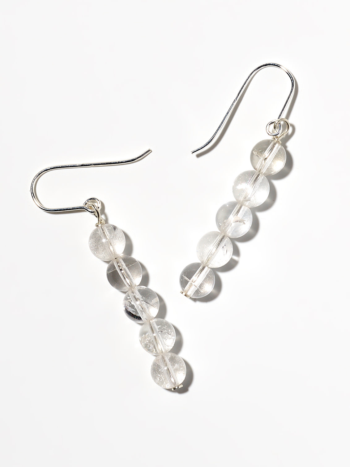 NOUVEL ÉTÉ MONO, Ohrhänger, 925 Silber, Bergkristall