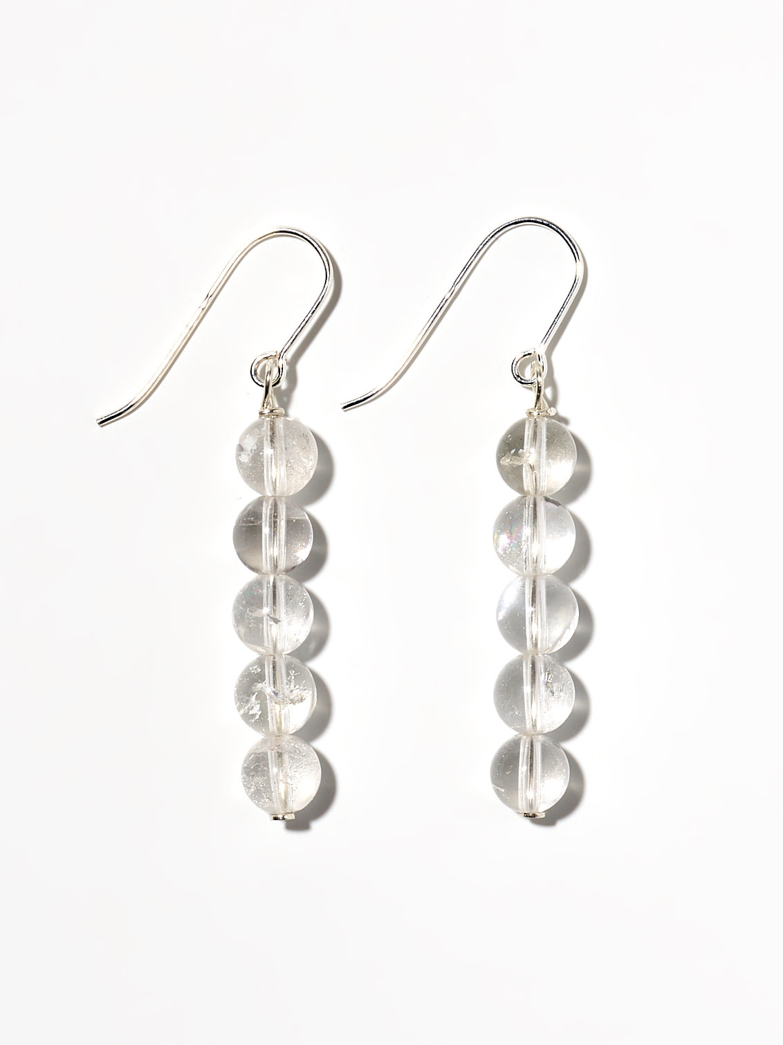 NOUVEL ÉTÉ MONO, Ohrhänger, 925 Silber, Bergkristall