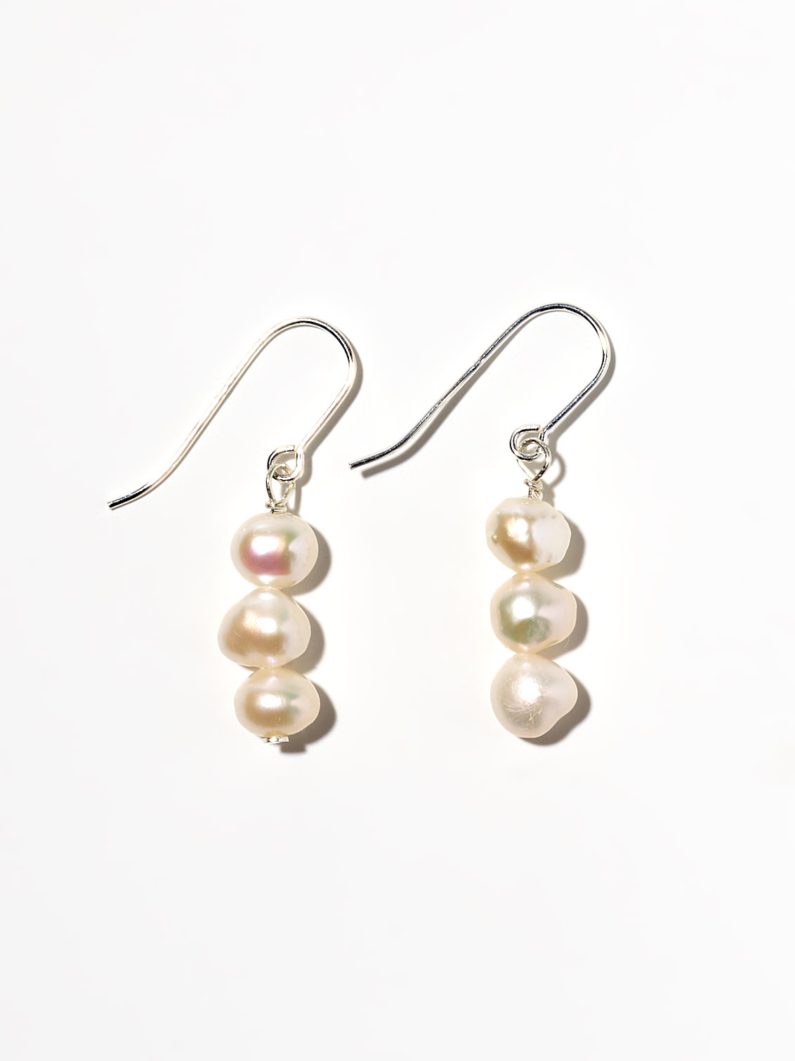 NOUVEL ÉTÉ MINNA, Ohrhänger, 925 Silber, Süsswasser Zuchtperlen