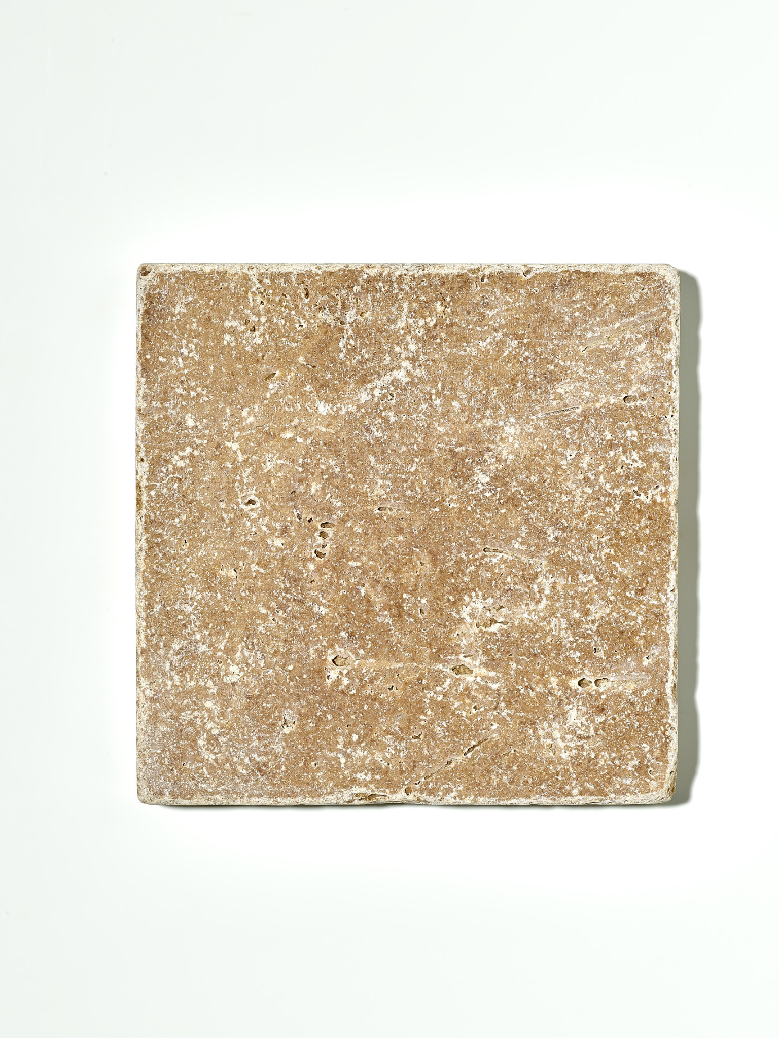 NOUVEL ÉTÉ Travertinablage quadratisch für Seifen, Schmuck und mehr