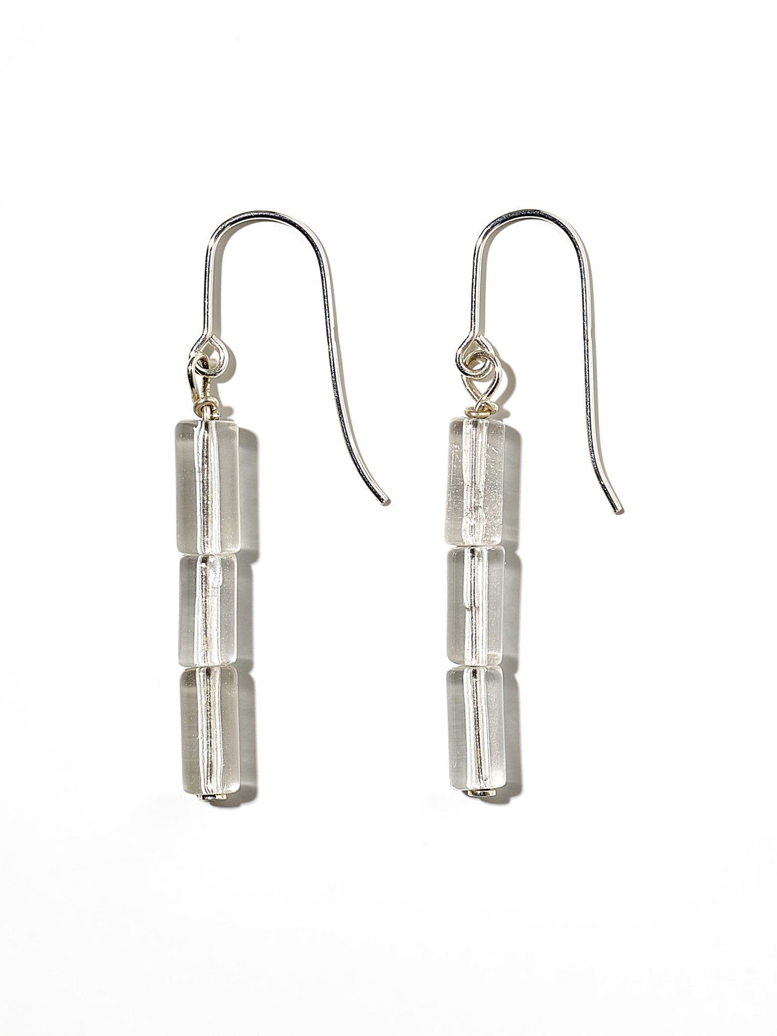 NOUVEL ÉTÉ MONO, Ohrhänger, 925 Silber, Bergkristall