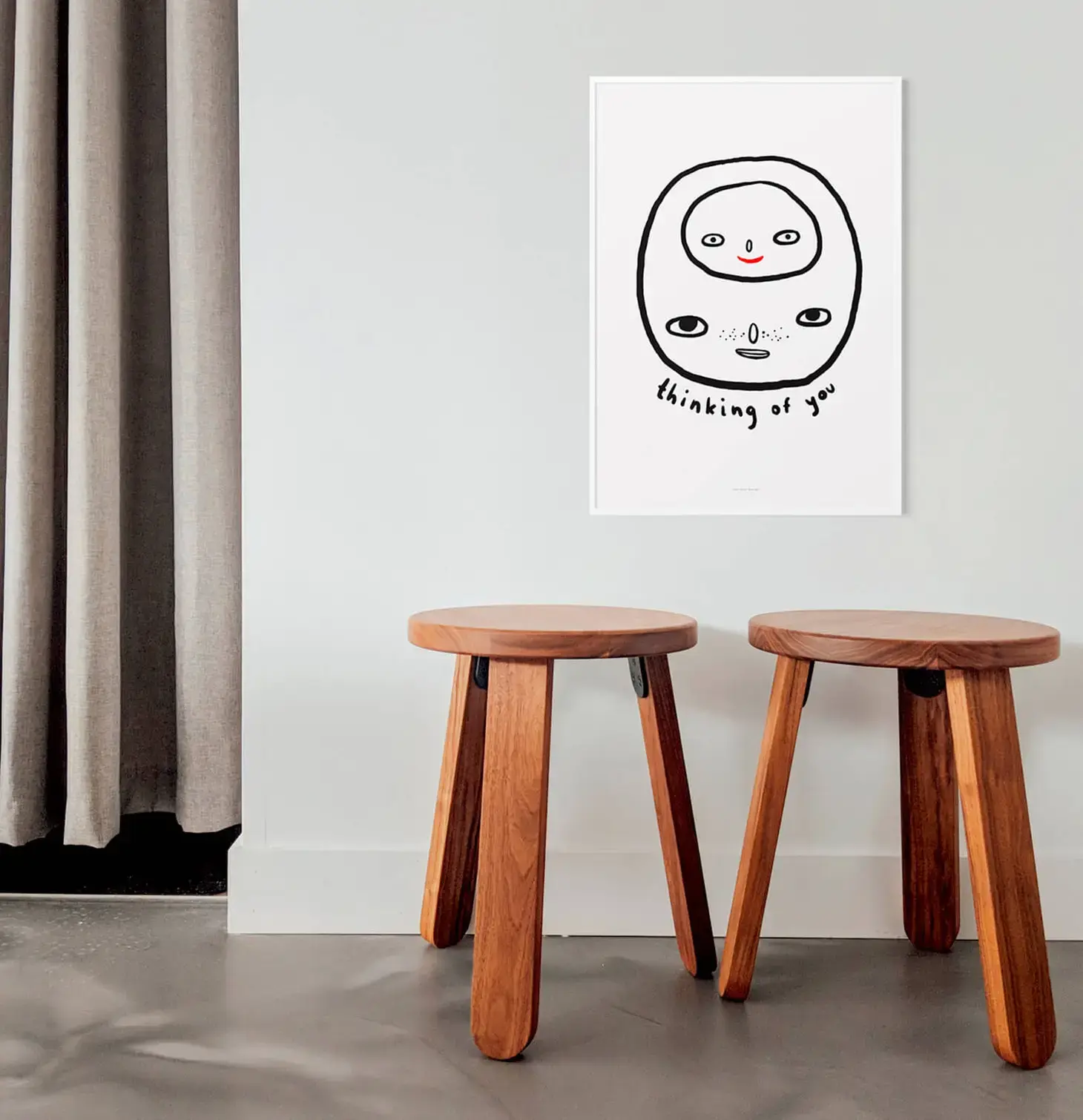 JUST COOL DESIGN Kunstdruck A3 Thinking of you