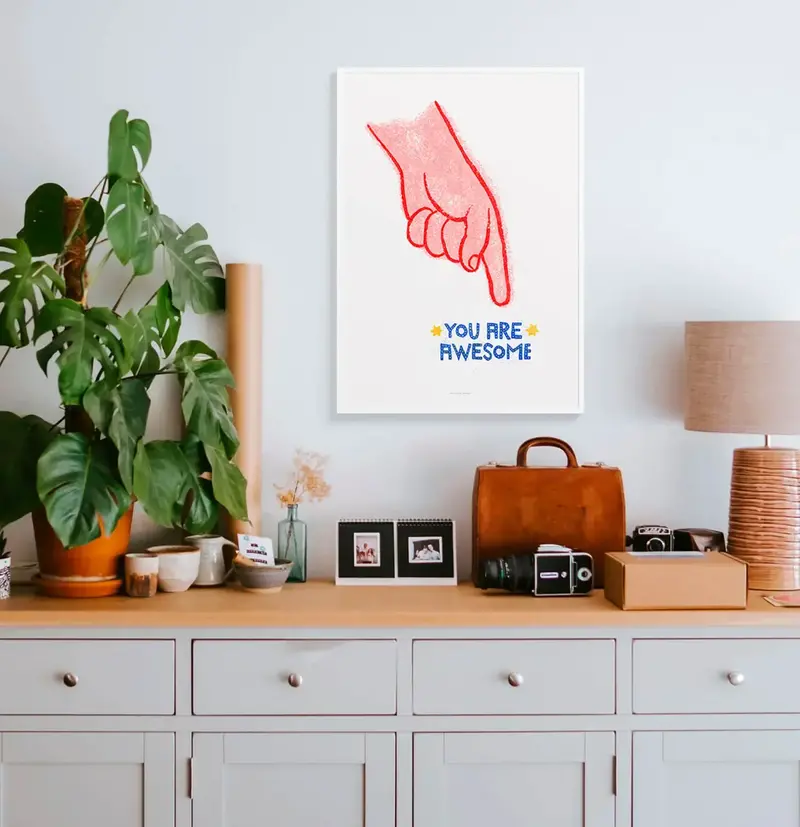 JUST COOL DESIGN Kunstdruck A3 You are awesome