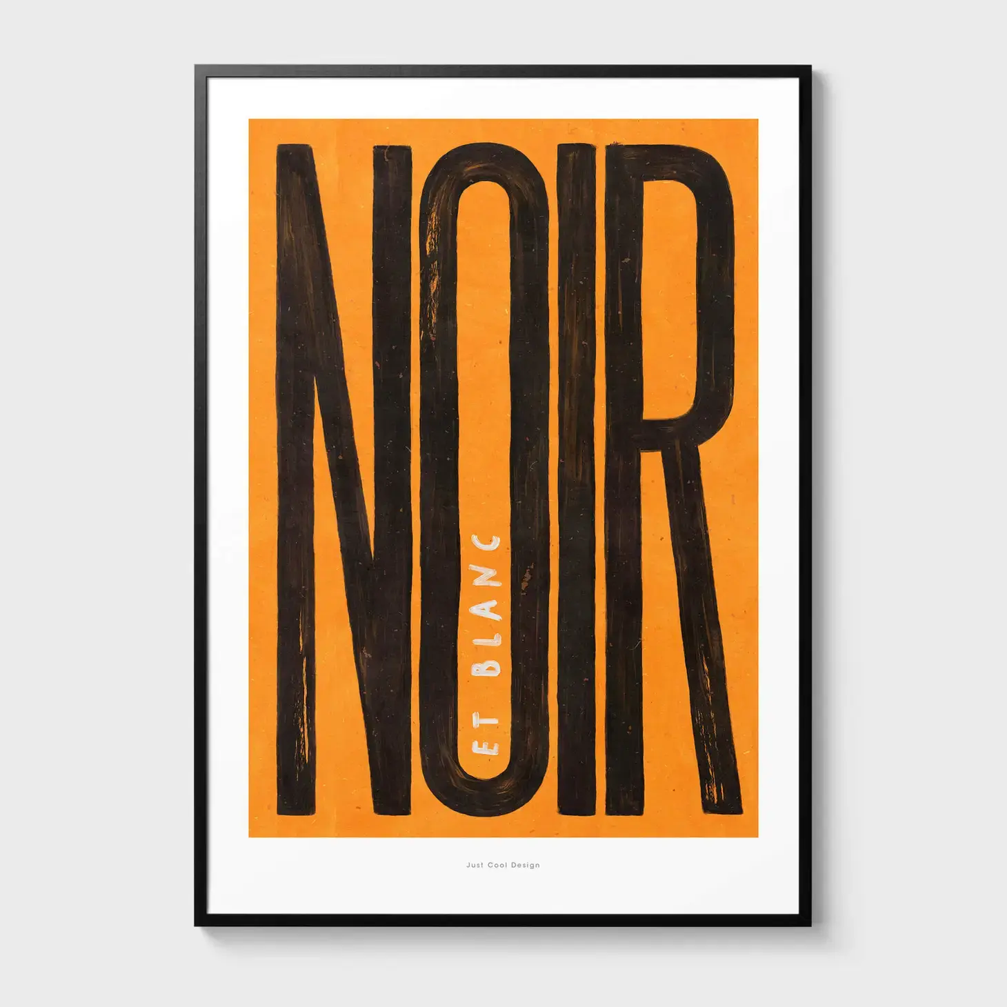 JUST COOL DESIGN Kunstdruck A3 NOIR