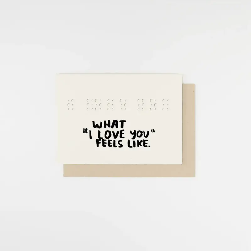 PEOPLE I‘VE LOVED Doppelkarte - what „I love you“ feels like