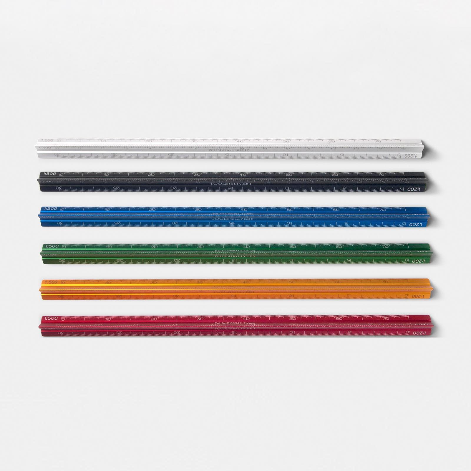 Lineal aus Aluminium, verschiedene Farben