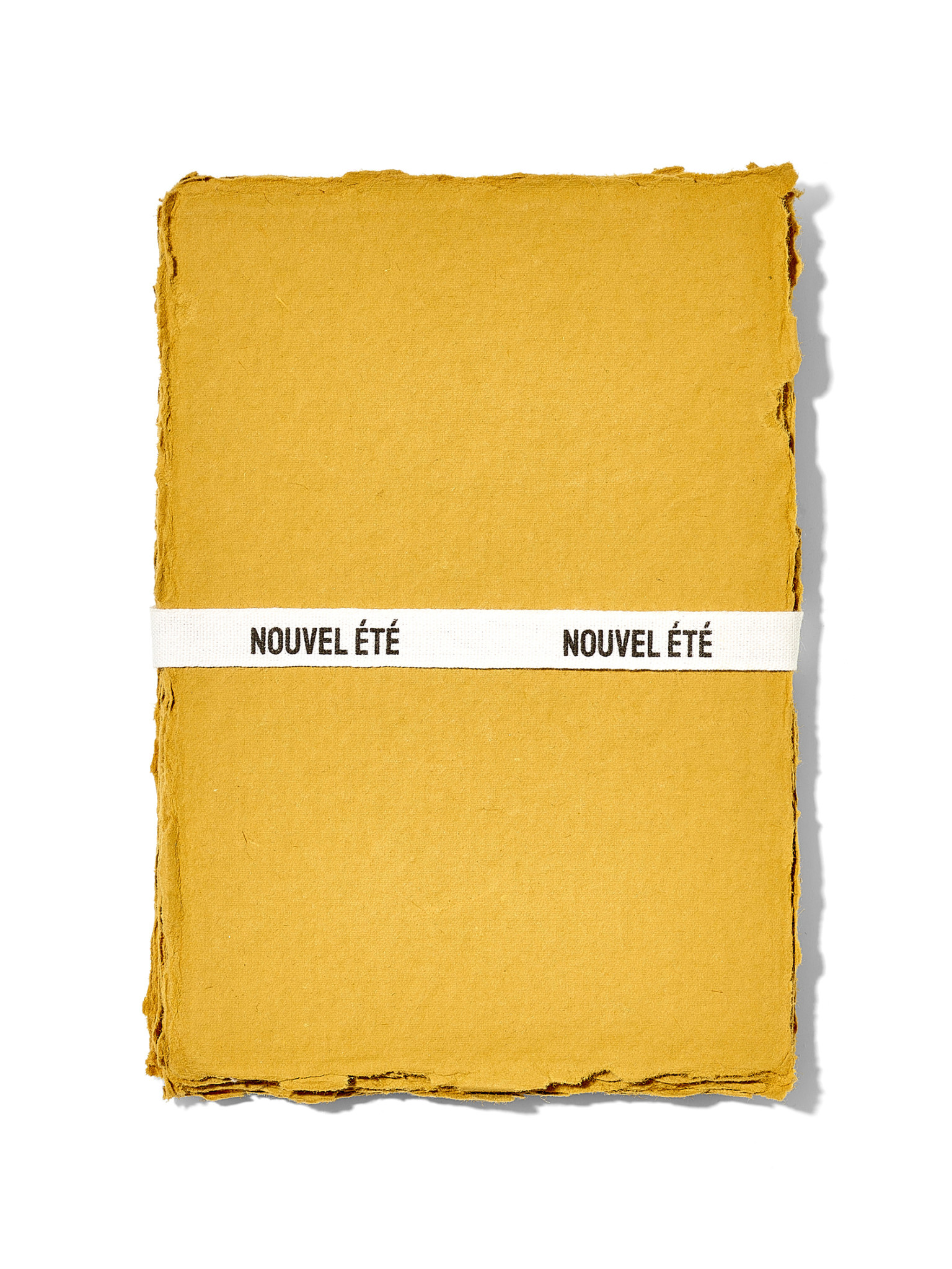 NOUVEL ÉTÉ 5 handgeschöpfte Baumwollpapiere inkl. Couverts, zwei Formate, DIJON