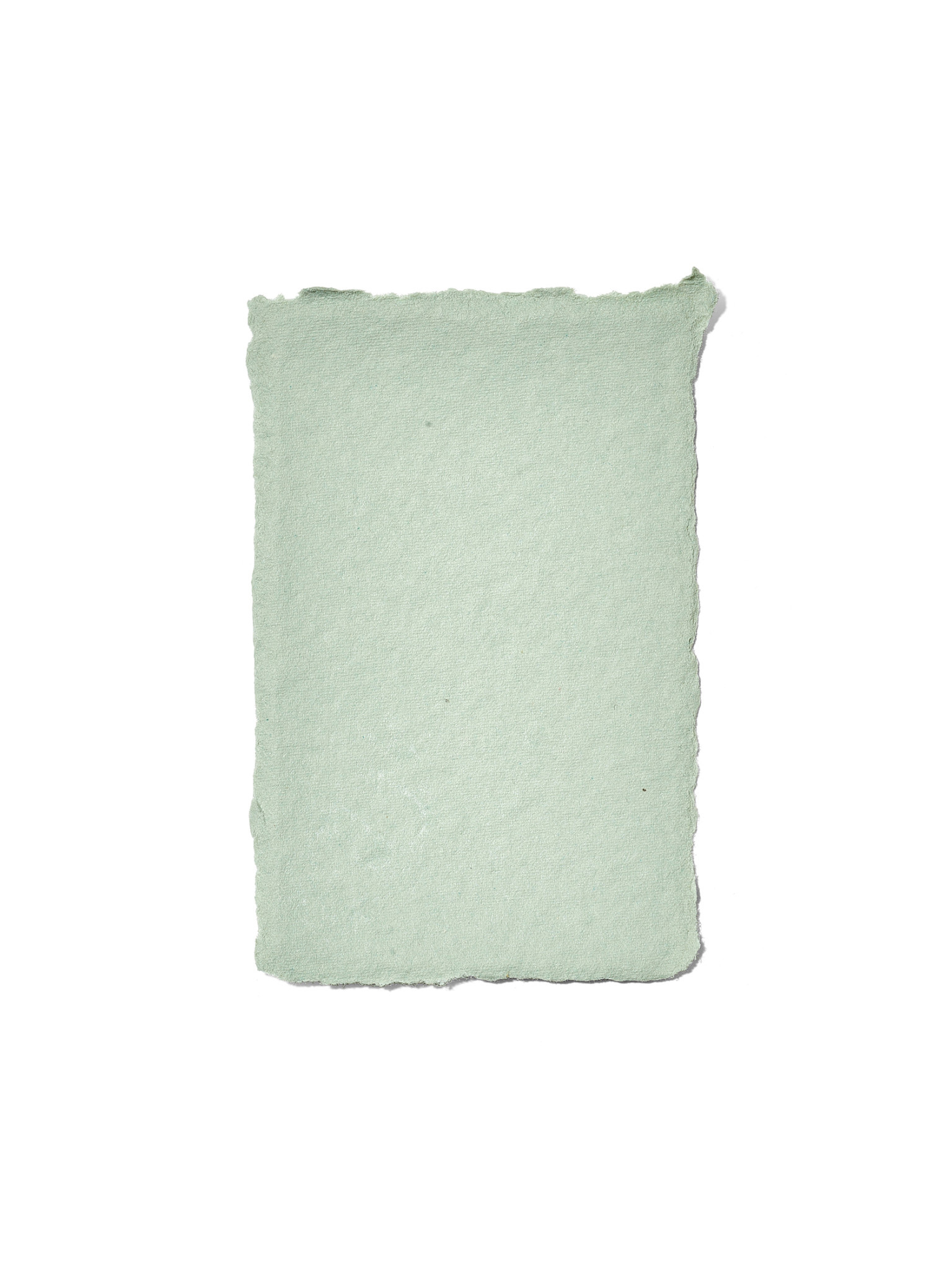 NOUVEL ÉTÉ 5 handgeschöpfte Baumwollpapiere inkl. Couverts, zwei Formate, JADE