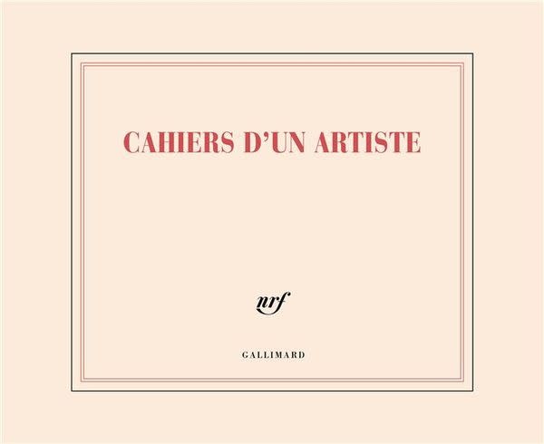 GALLIMARD Grosser Skizzenblock, CAHIERS D'UN ARTISTE