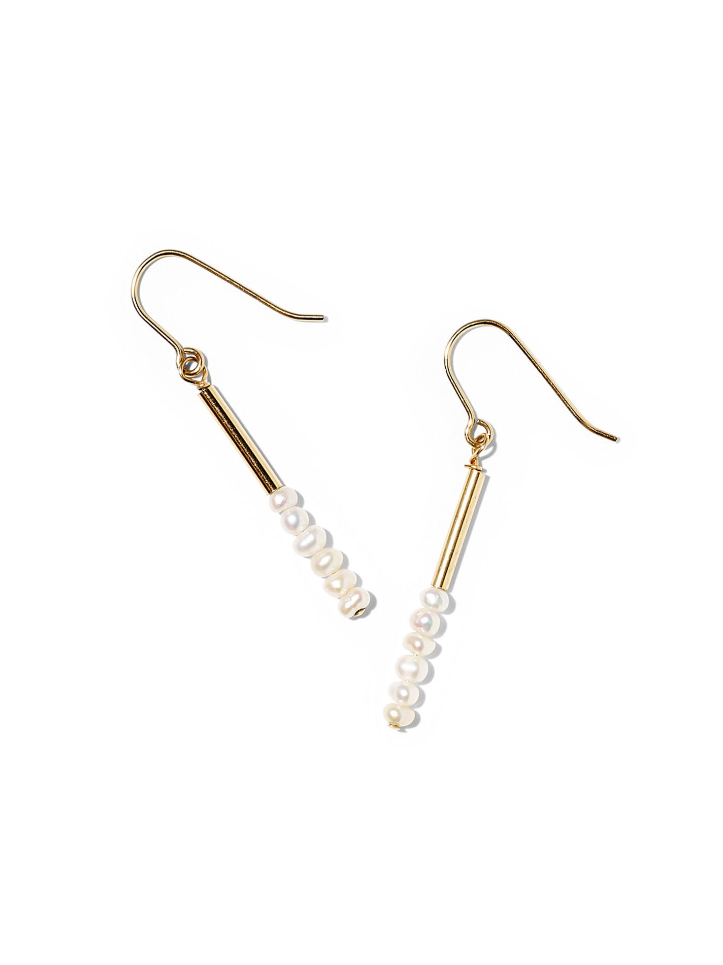 NOUVEL ÉTÉ MAE, Ohrhänger, 14K gold filled, Süsswasser Zuchtperlen