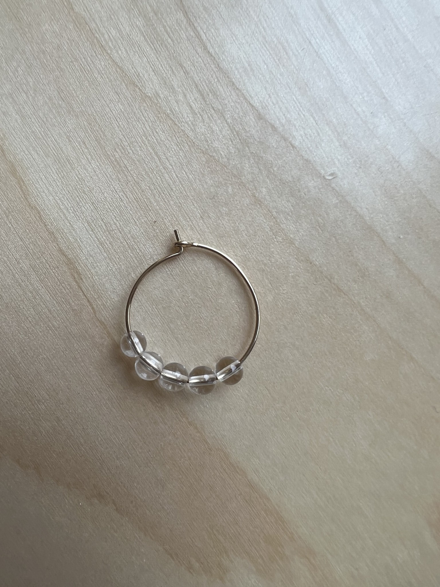 NOUVEL ÉTÉ EMMA, Kreolen, 14K gold filled, verschiedene Edelsteine