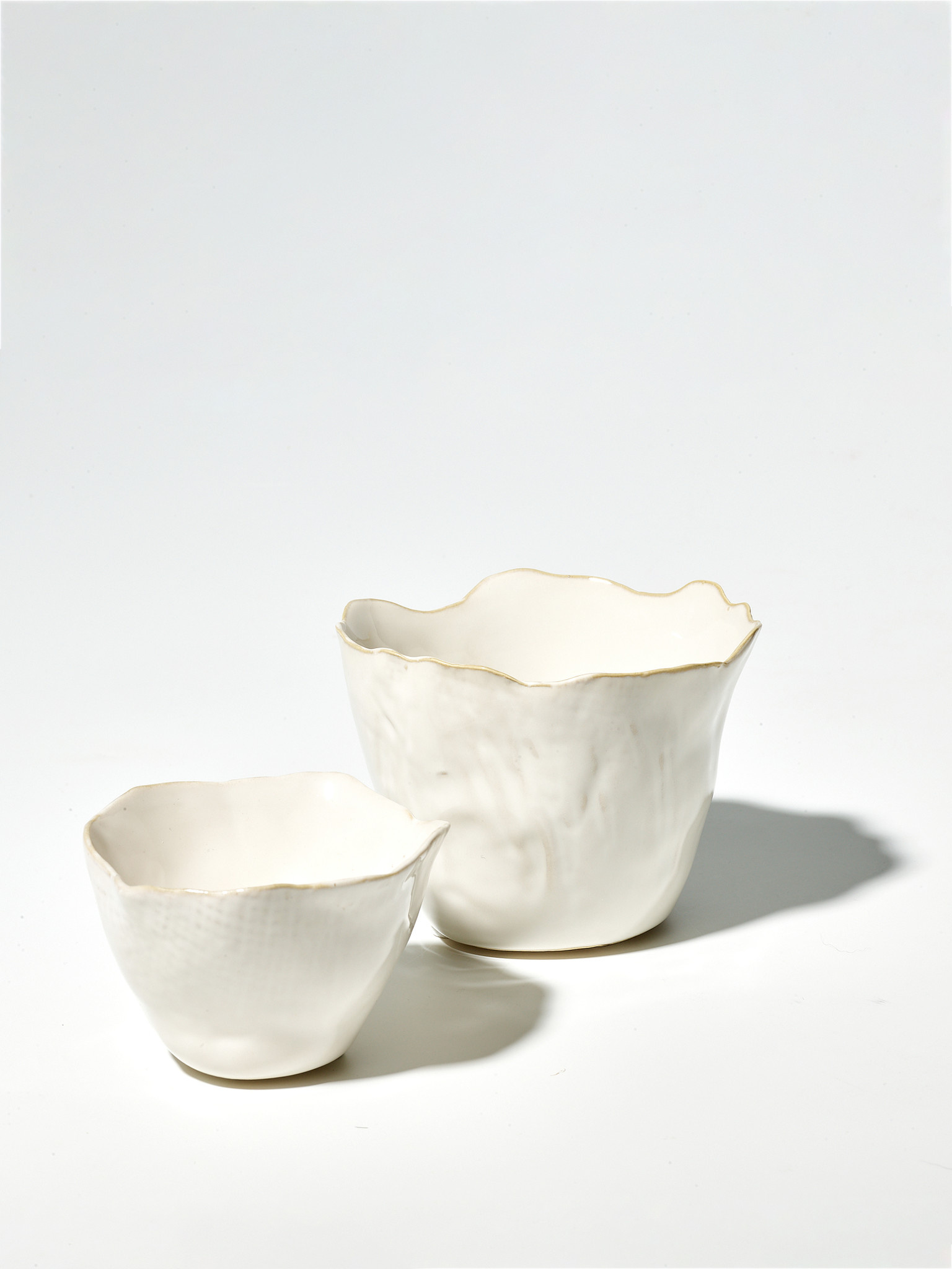 STUDIO SOMMER Keramikschale beige organisch geformt (klein)