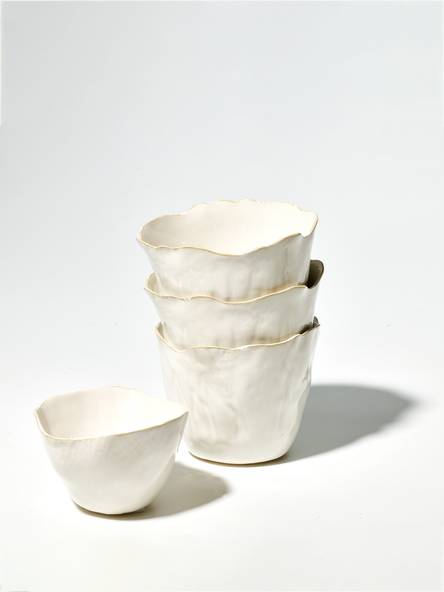 STUDIO SOMMER Keramikschale beige organisch geformt (gross)