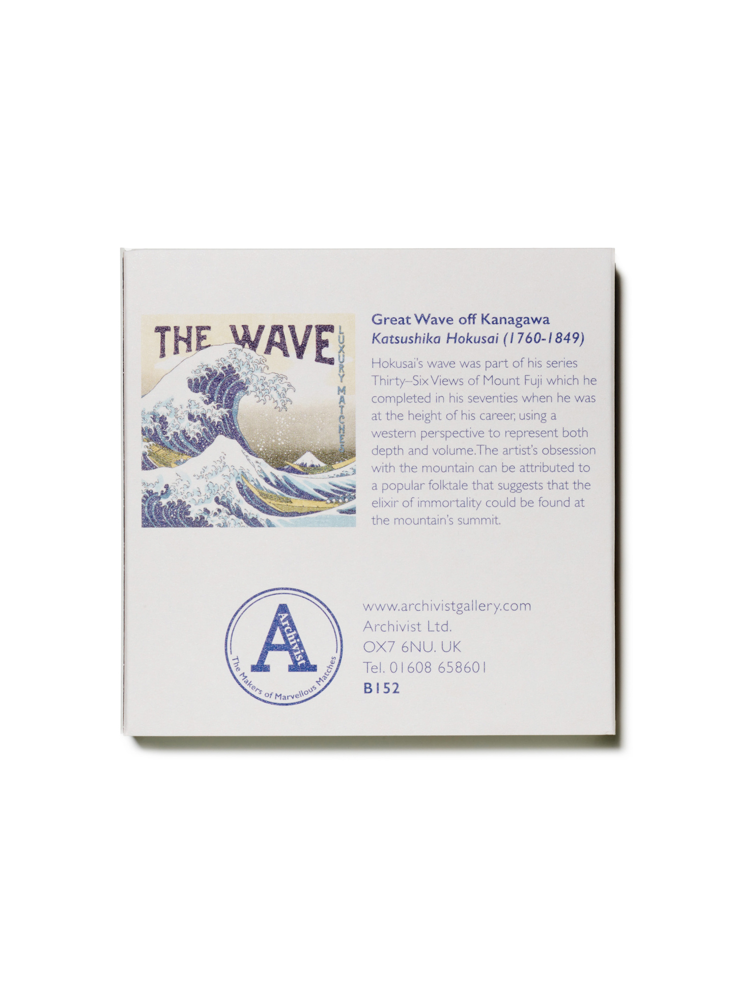 ARCHIVIST GALLERY The Wave Luxury Matches – Streichholzschachtel